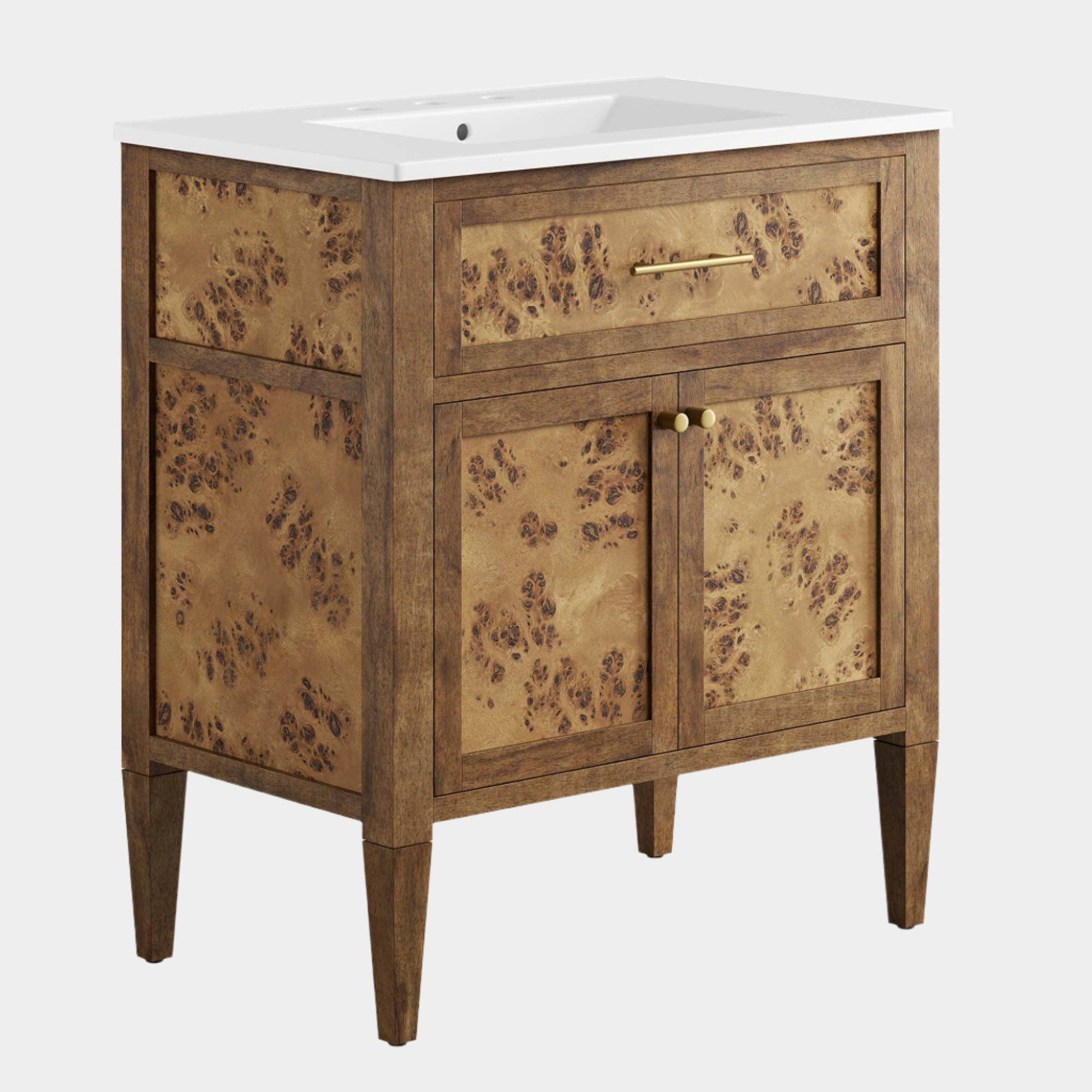 Elysian Wood Bathroom Vanity Basin Included