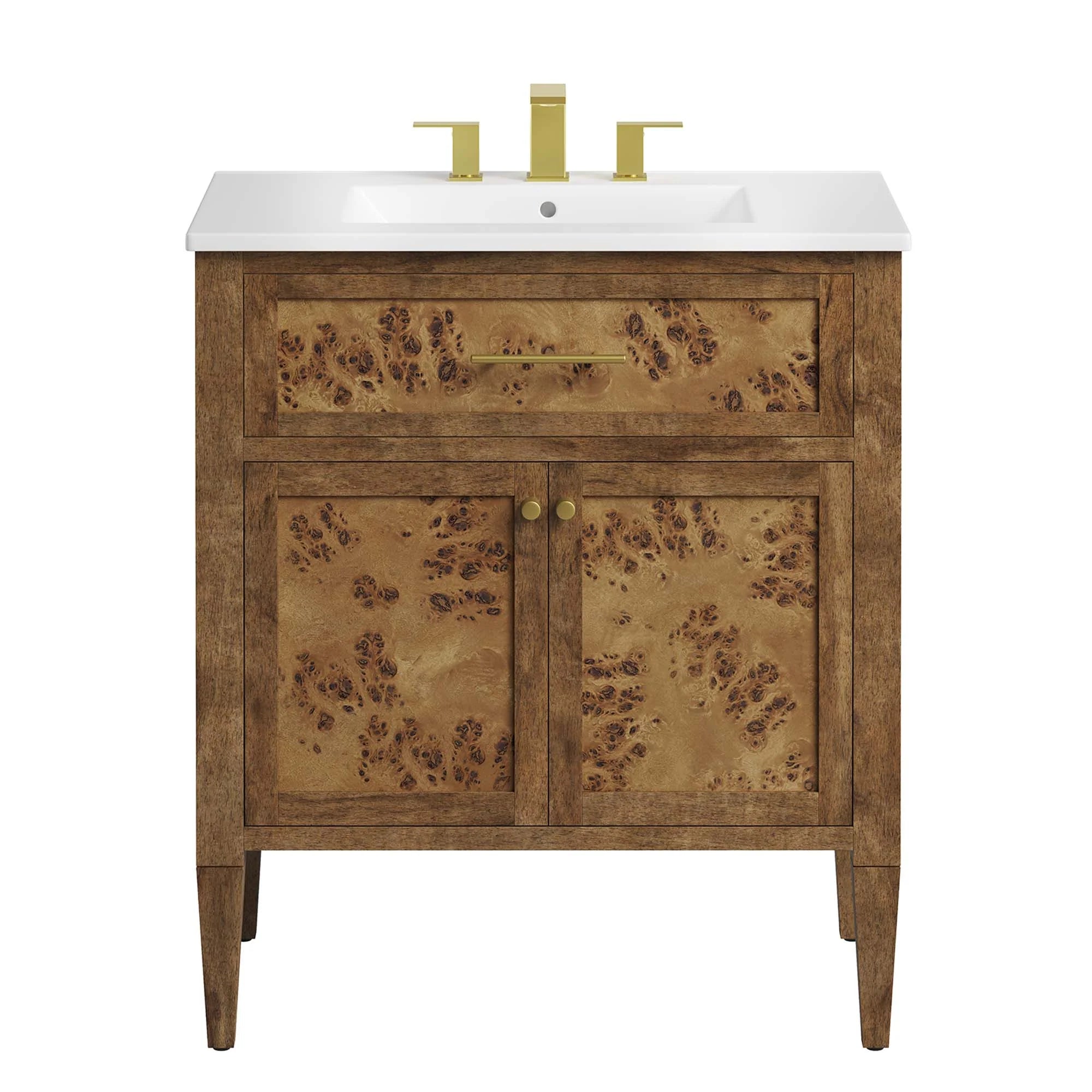 Elysian Wood Bathroom Vanity Basin Included