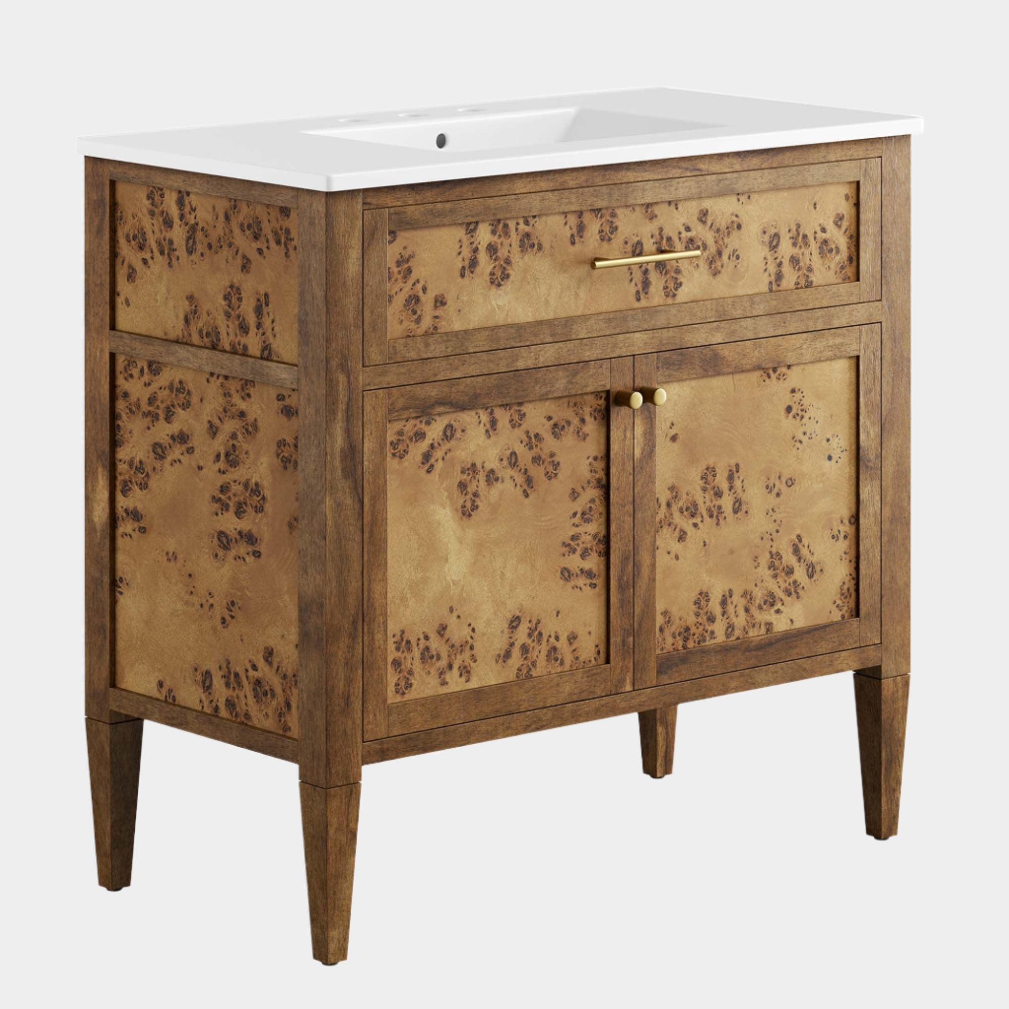 Elysian Wood Bathroom Vanity Basin Included