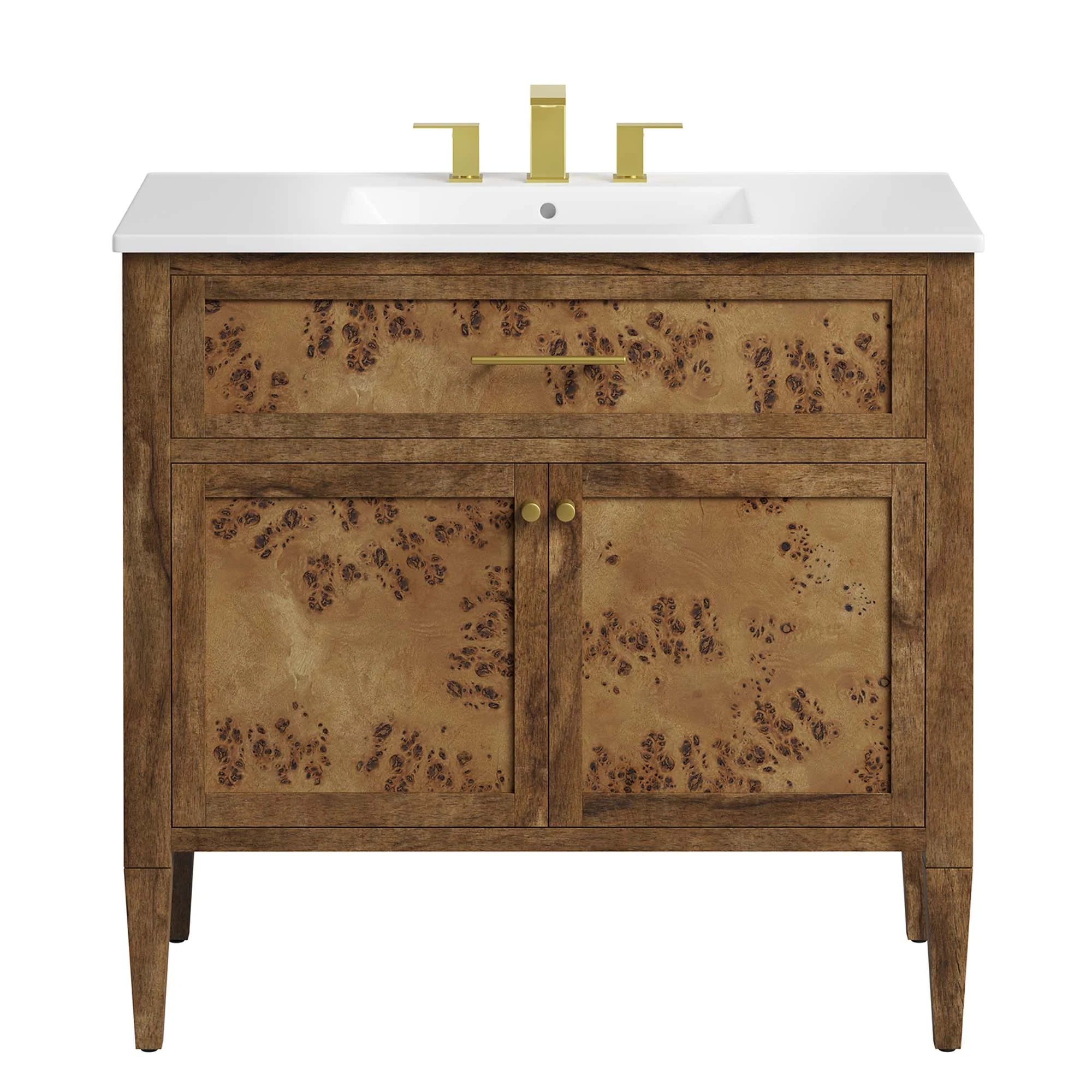 Elysian Wood Bathroom Vanity Basin Included