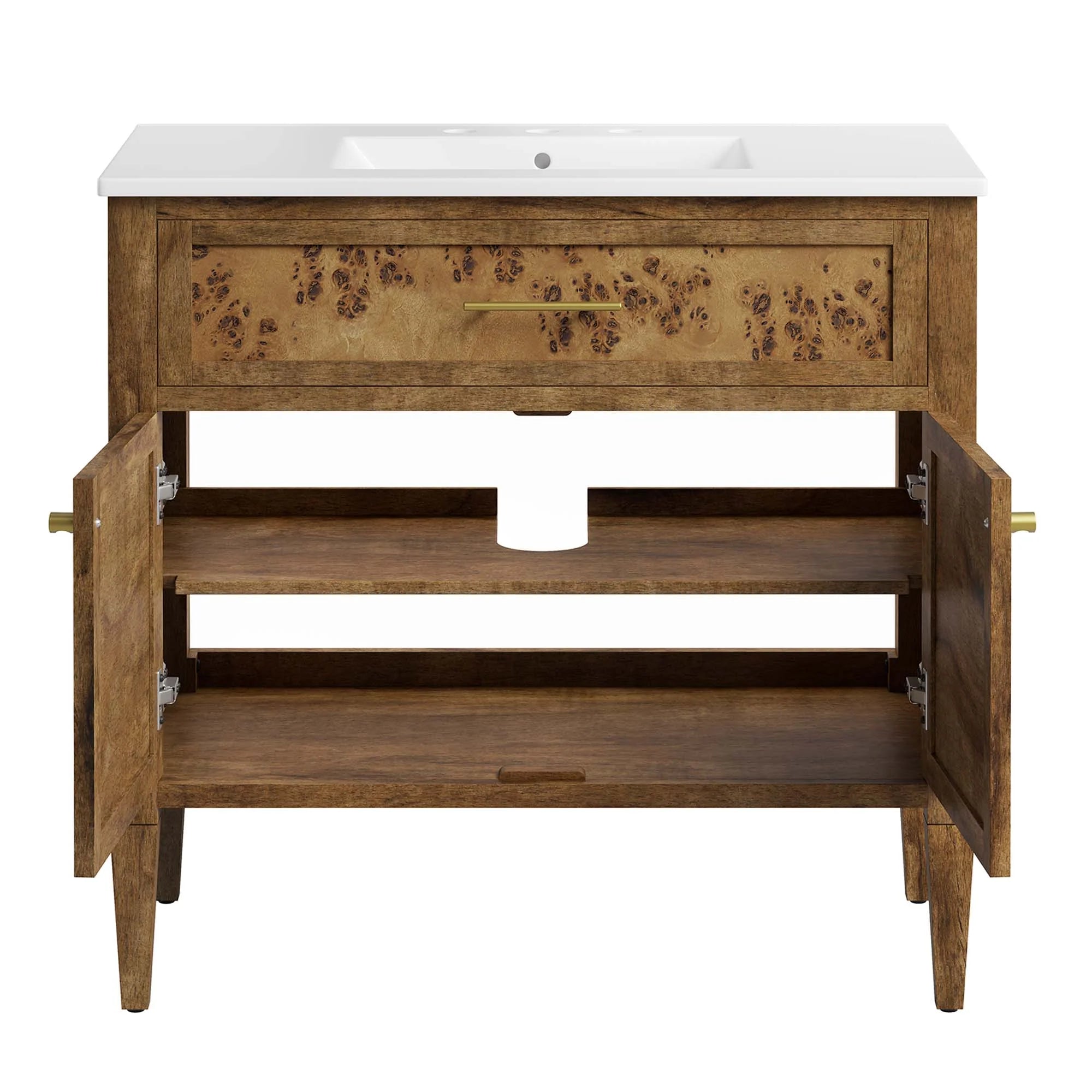 Elysian Wood Bathroom Vanity Basin Included