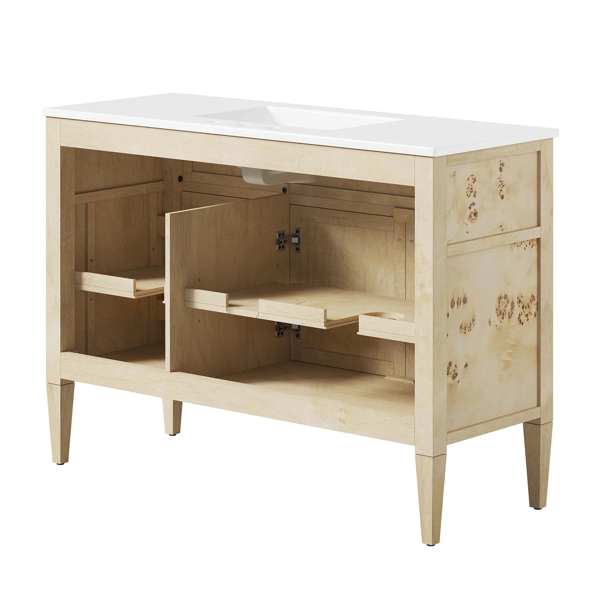 Elysian Wood Bathroom Vanity Cabinet Basin Not Included