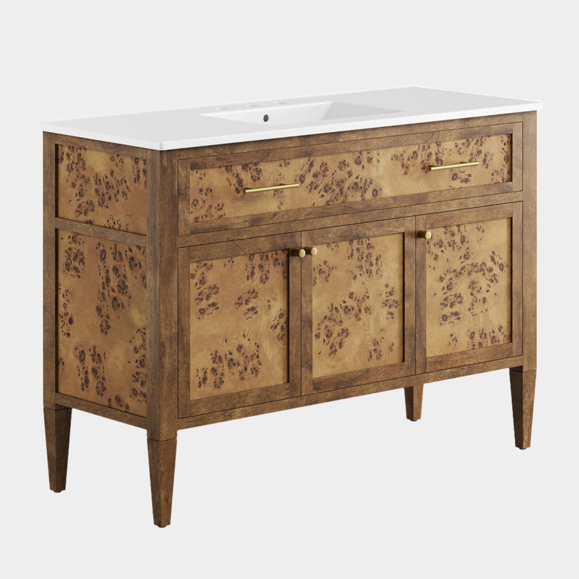 Elysian Wood Bathroom Vanity Cabinet Basin Not Included