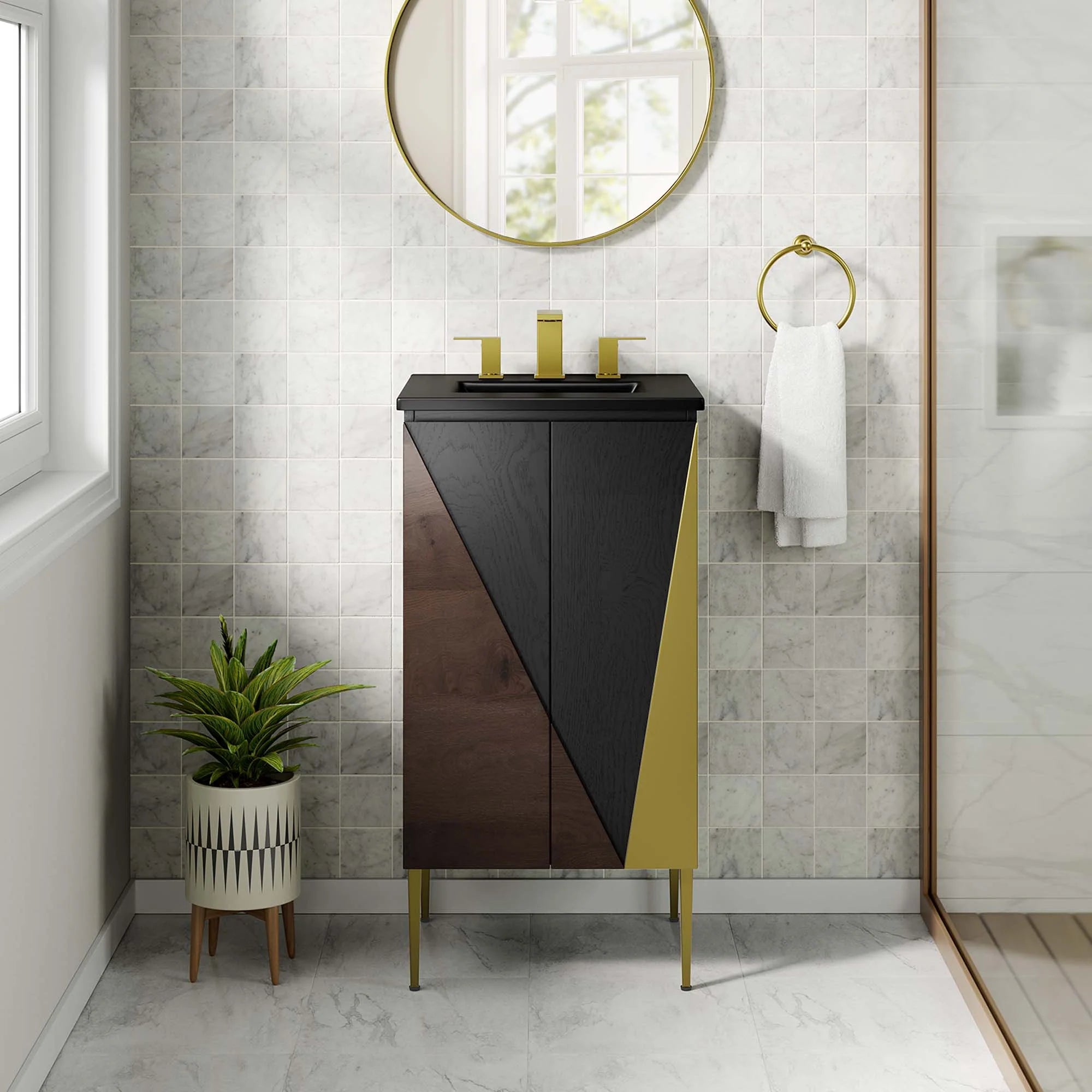Meuble-lavabo de salle de bain Alchemist inclus