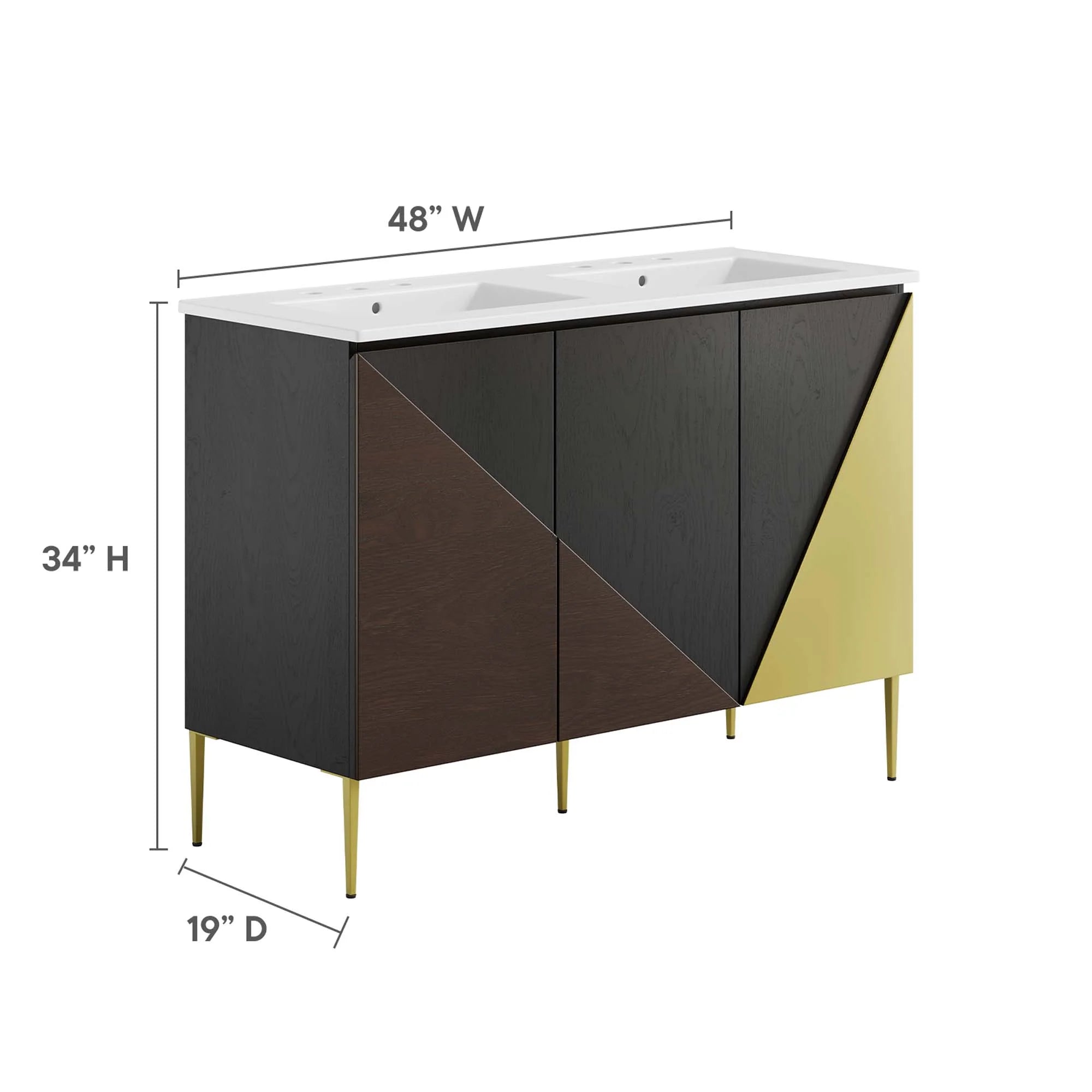 Meuble de salle de bain Alchemist avec vasque non incluse