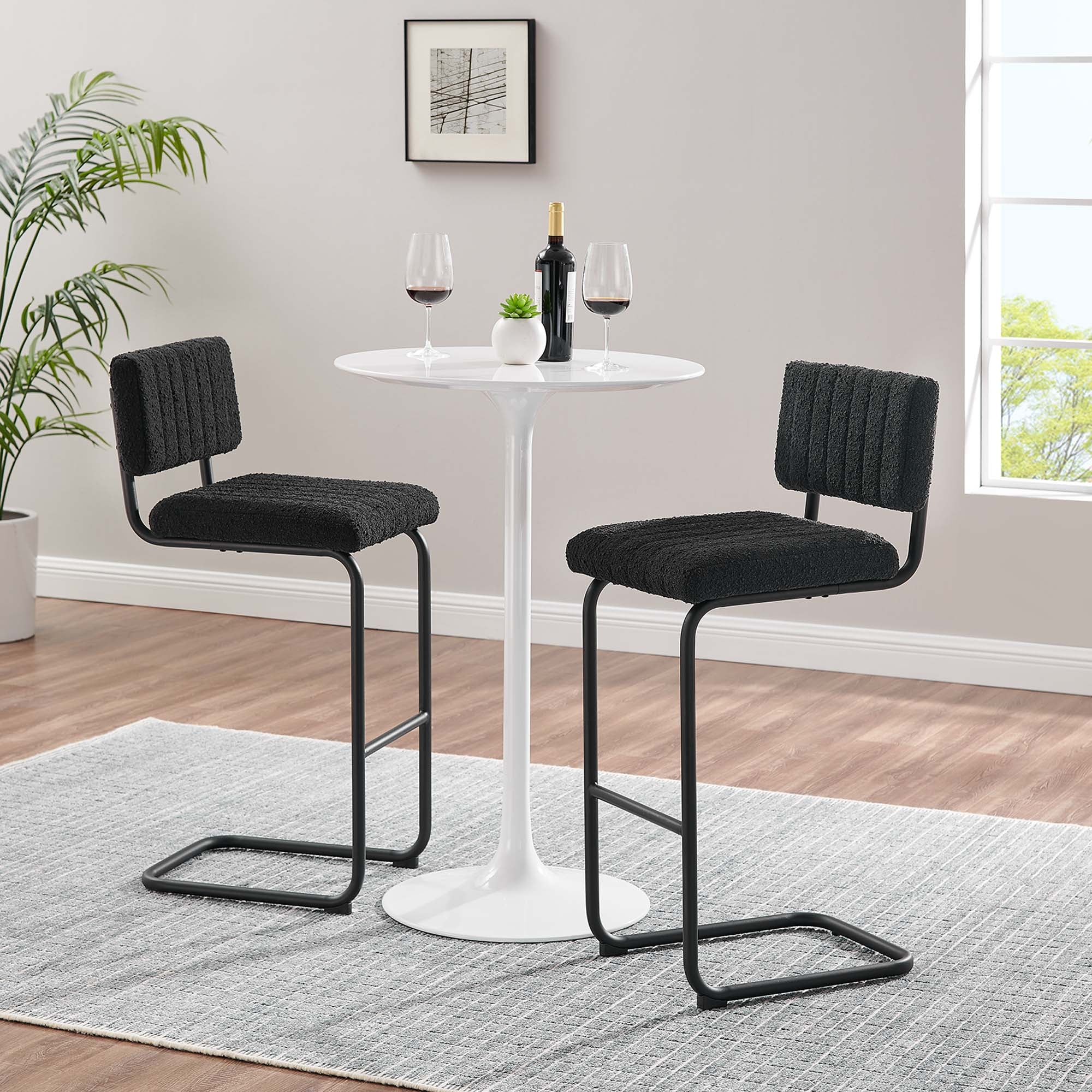 Parity Boucle Bar Stools Set of 2