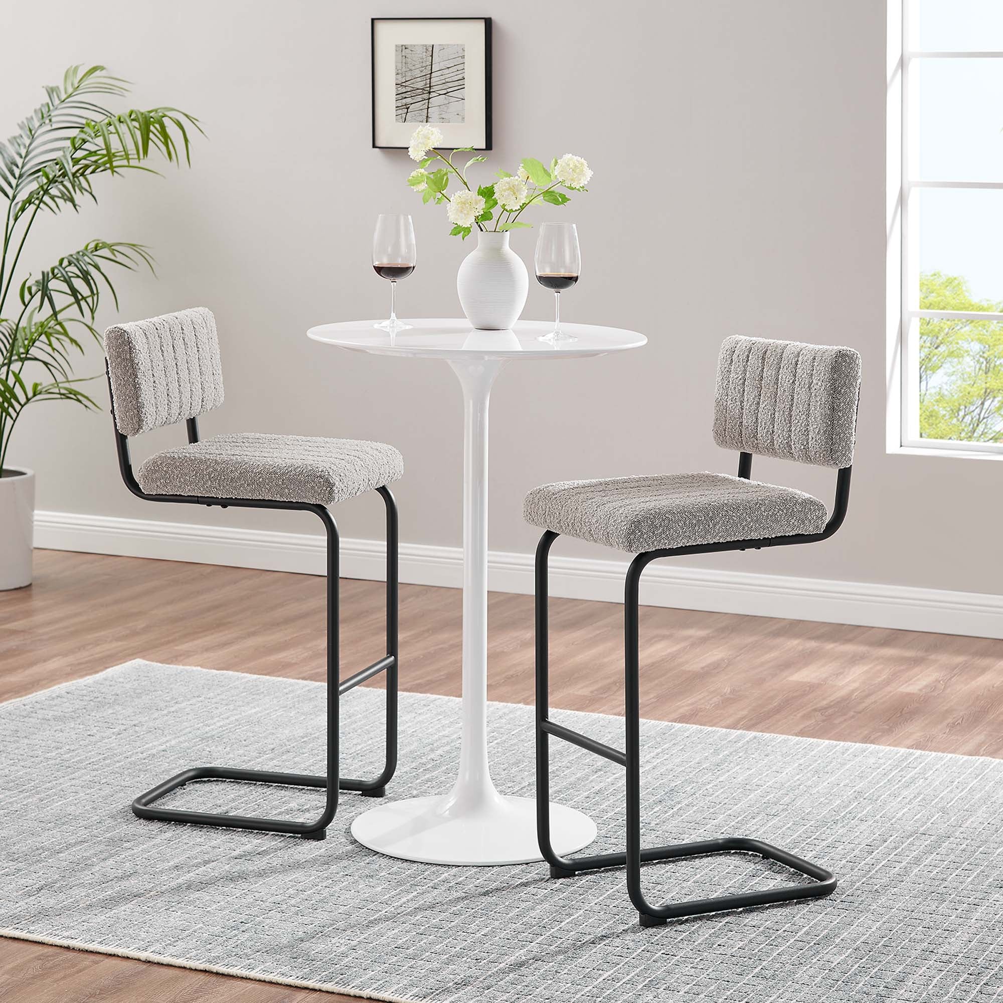 Parity Boucle Bar Stools Set of 2