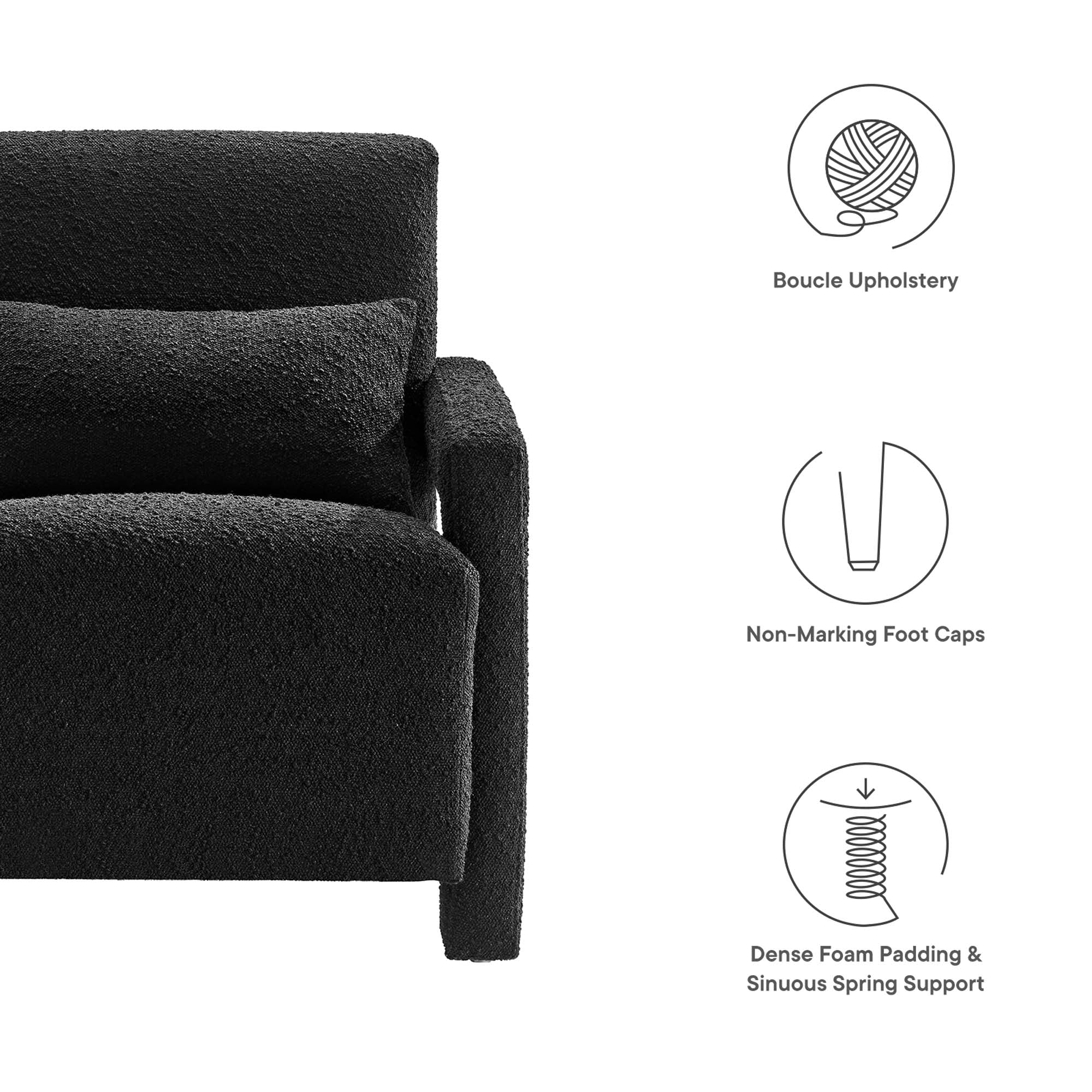 Fauteuil rembourré Mirage Boucle