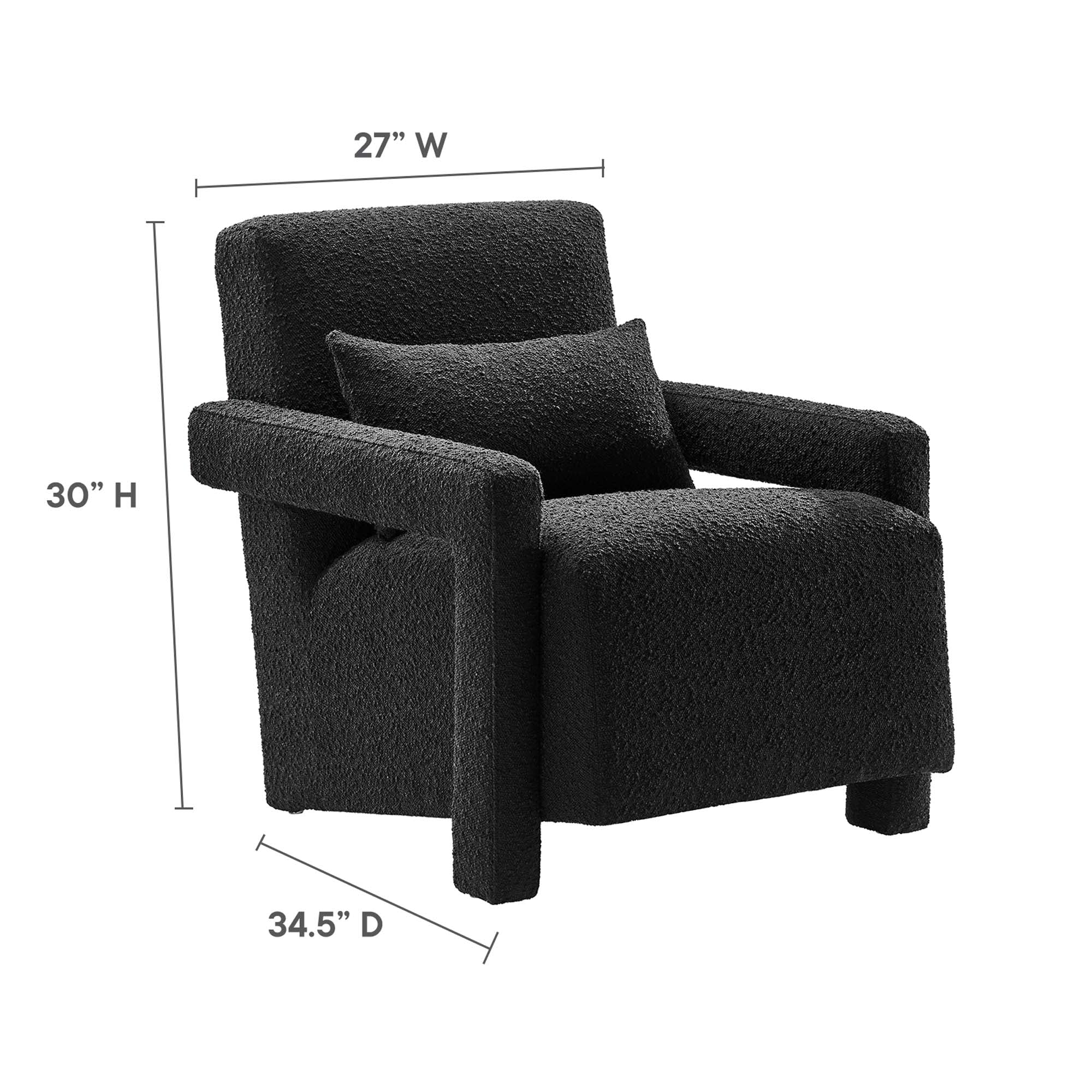 Fauteuil rembourré Mirage Boucle