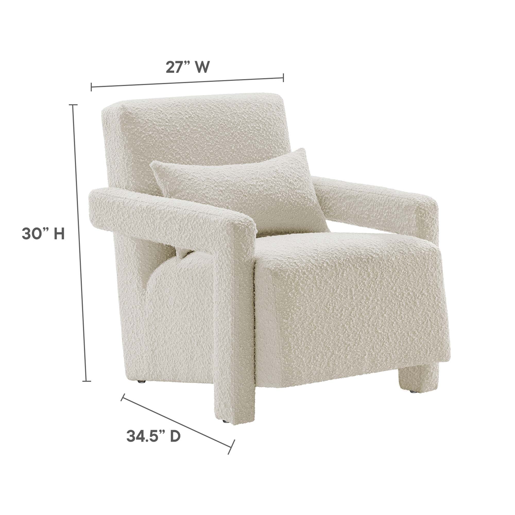 Fauteuil rembourré Mirage Boucle