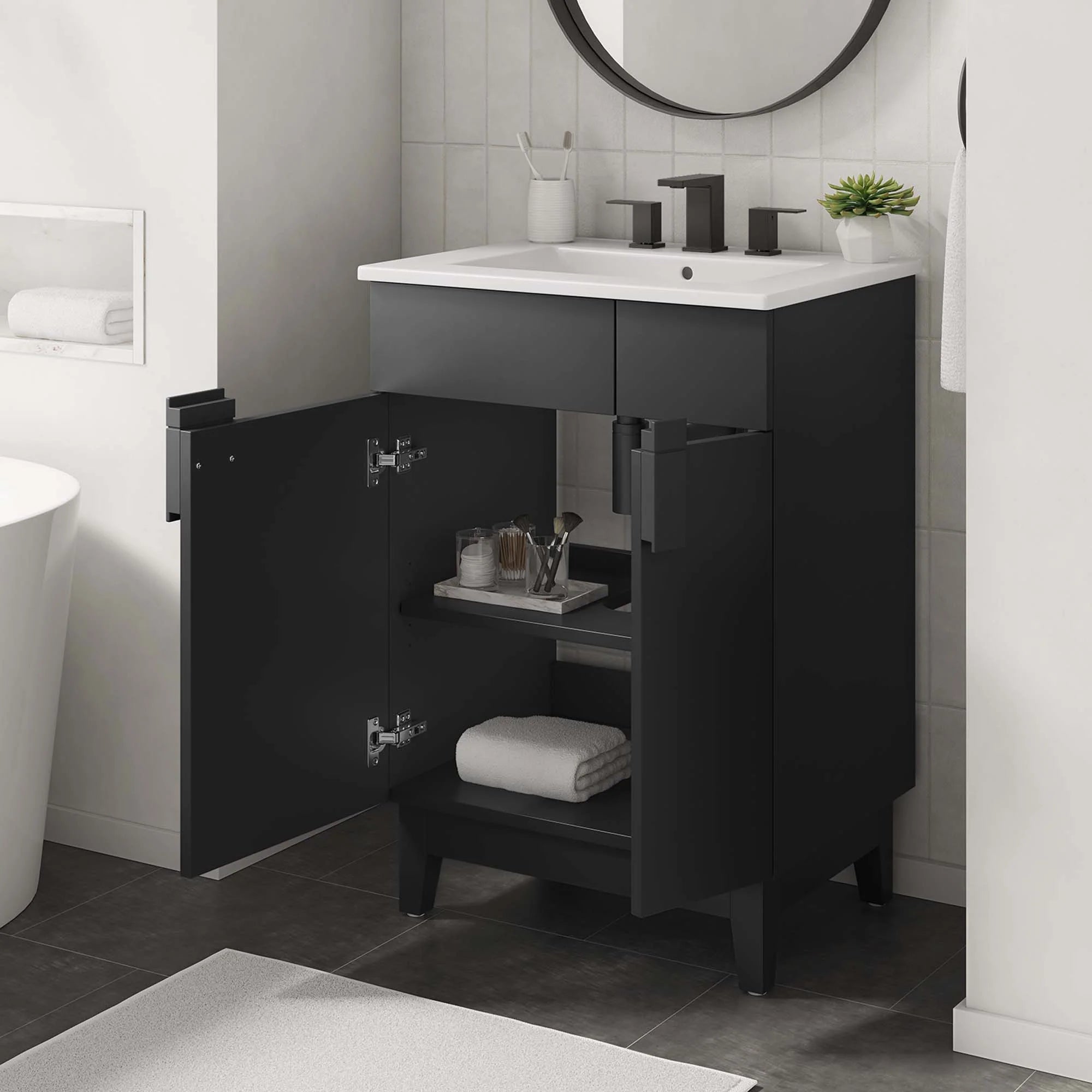 Lavabo de salle de bain Miles inclus