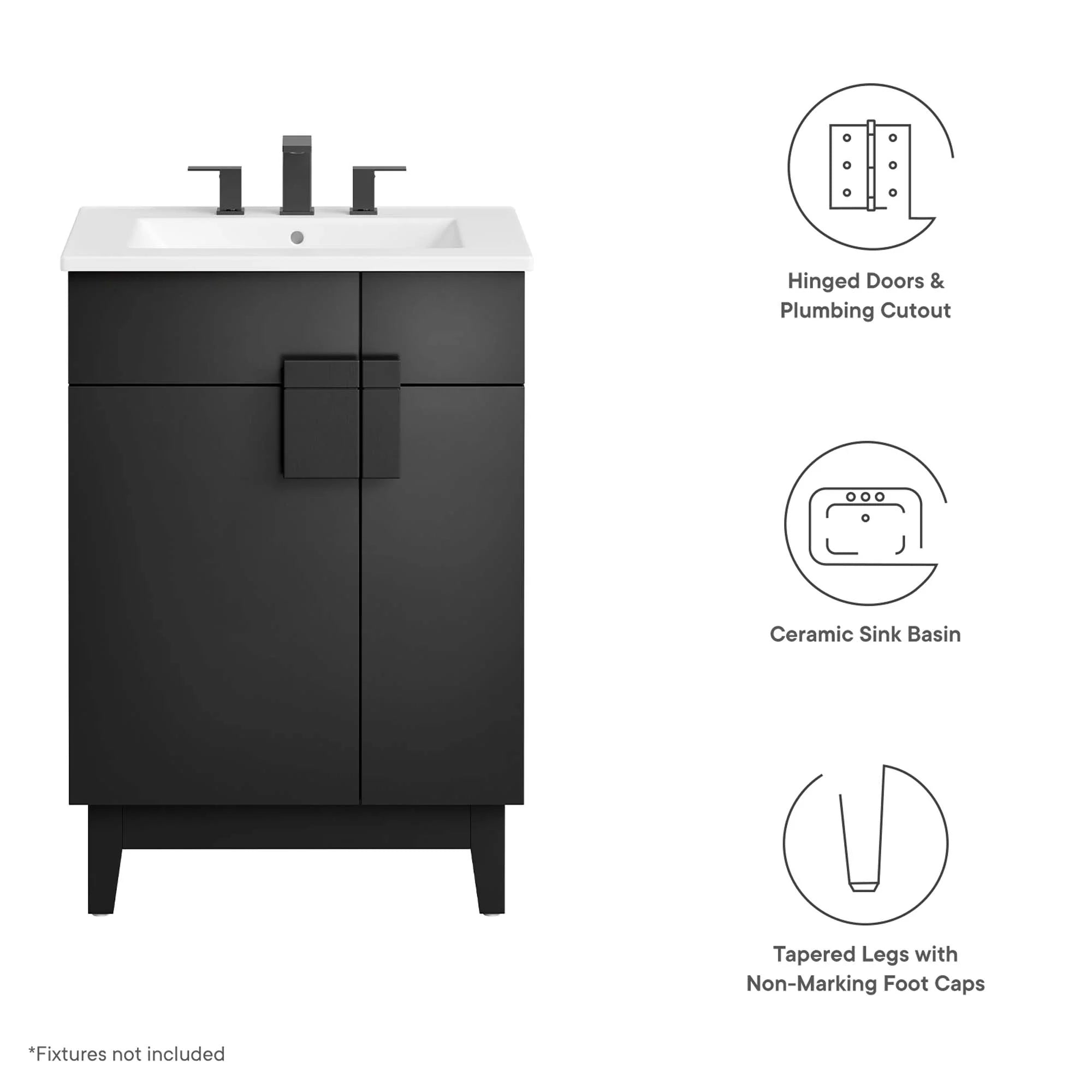 Lavabo de salle de bain Miles inclus