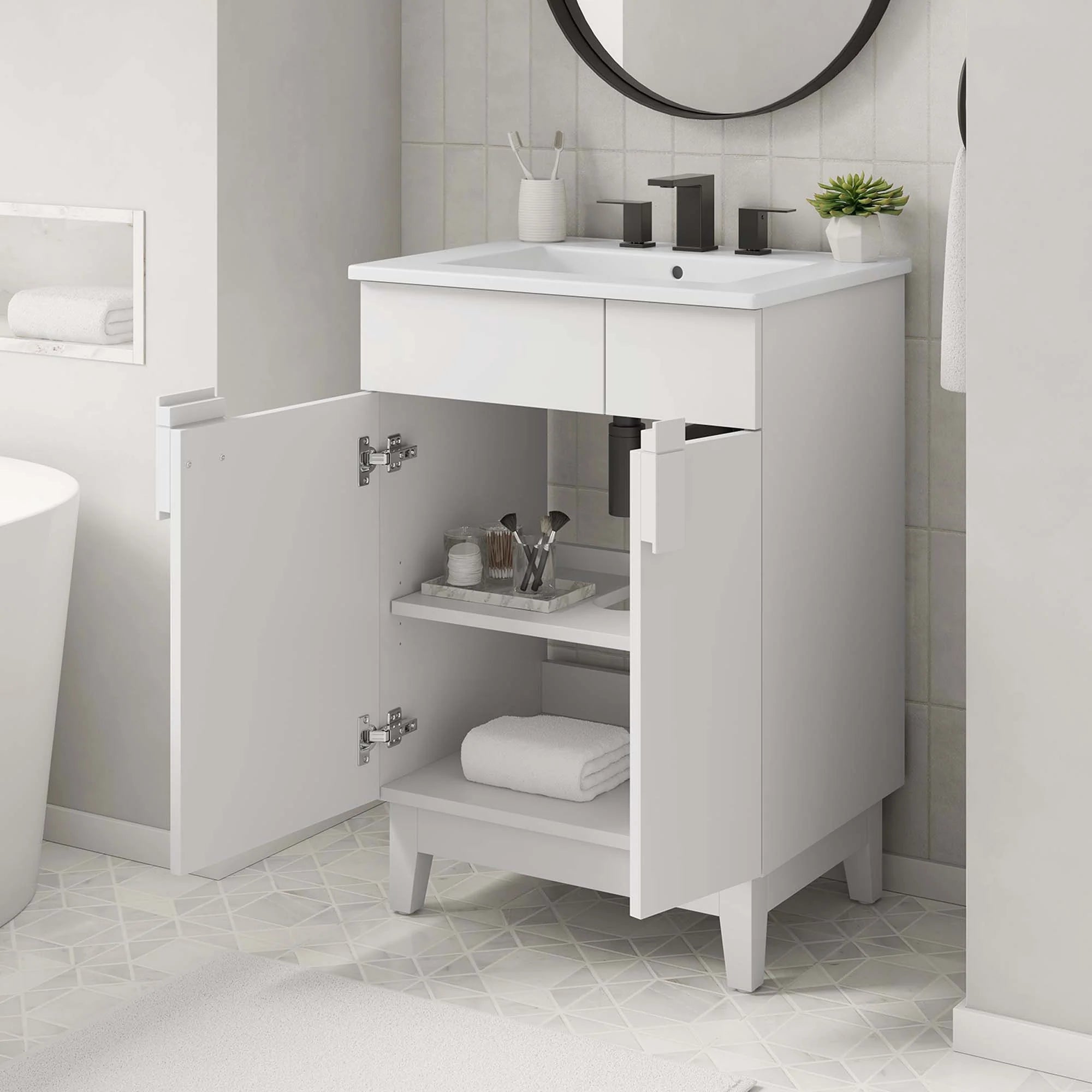 Miles Bathroom Vanity Basin Included