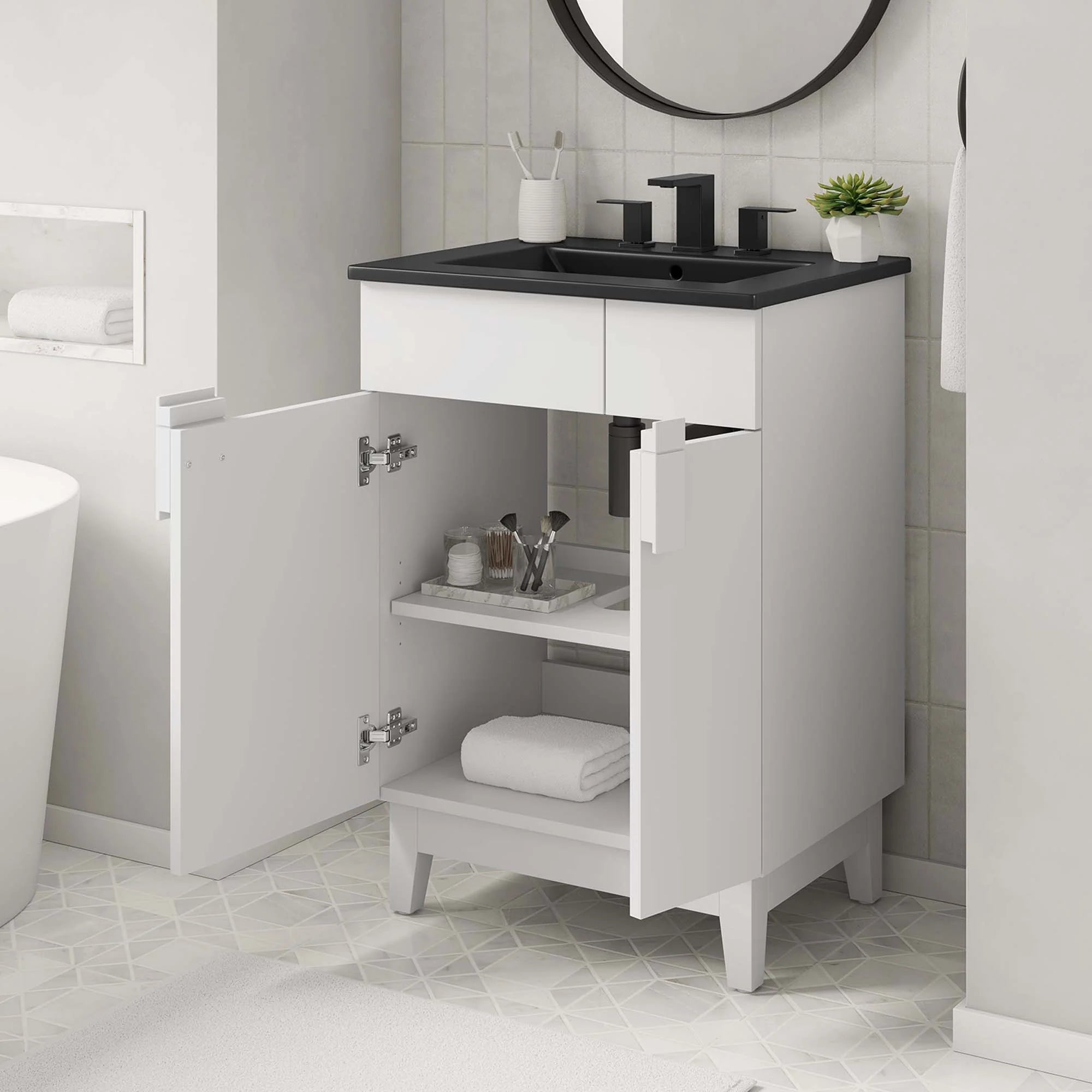 Miles Bathroom Vanity Basin Included