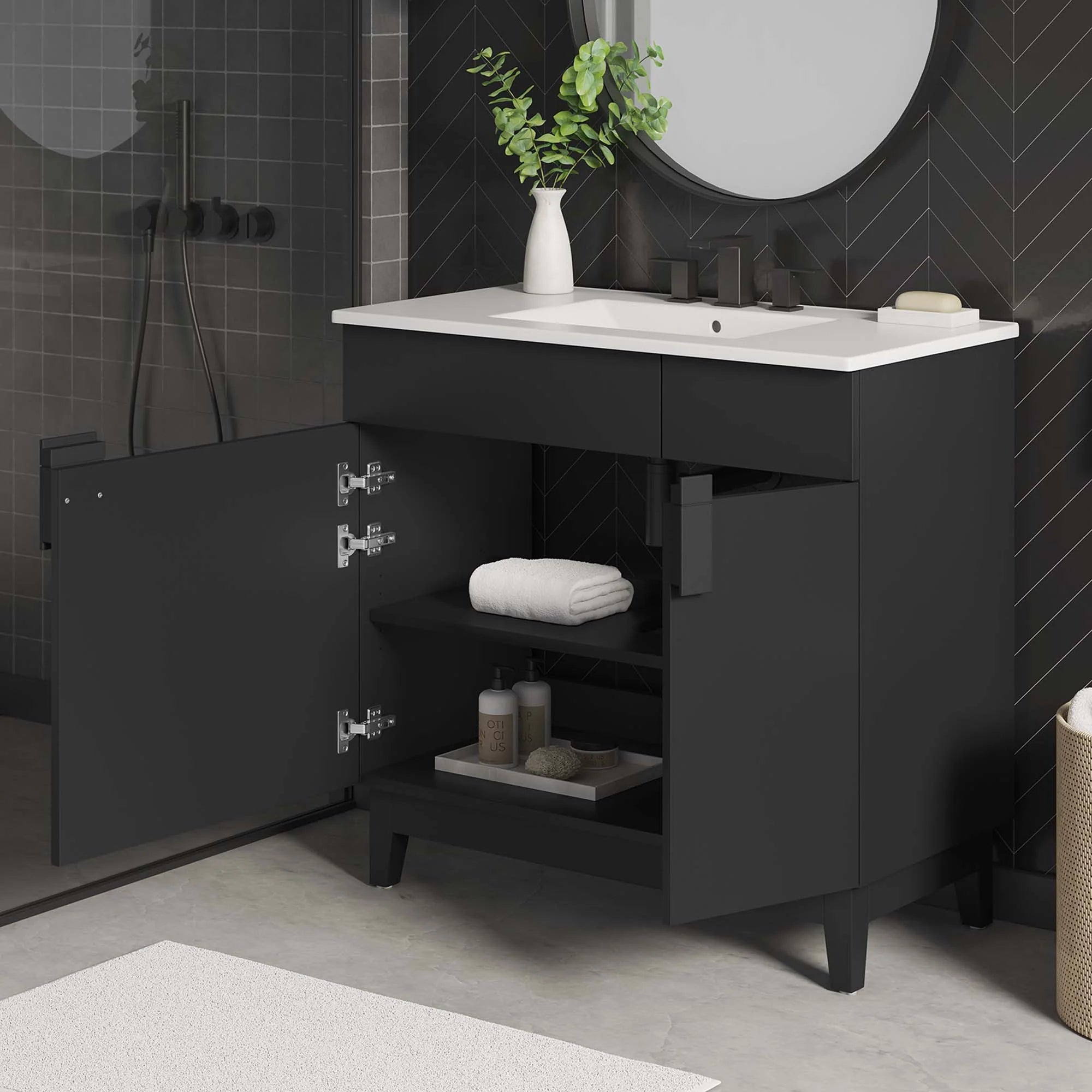 Lavabo de salle de bain Miles inclus