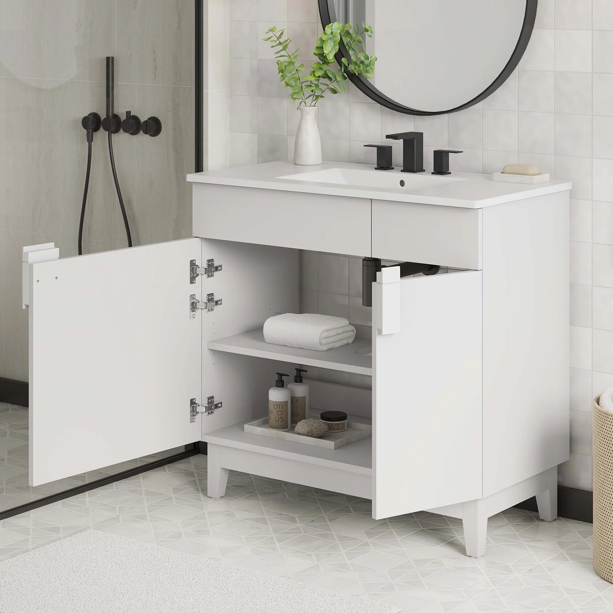 Lavabo de salle de bain Miles inclus