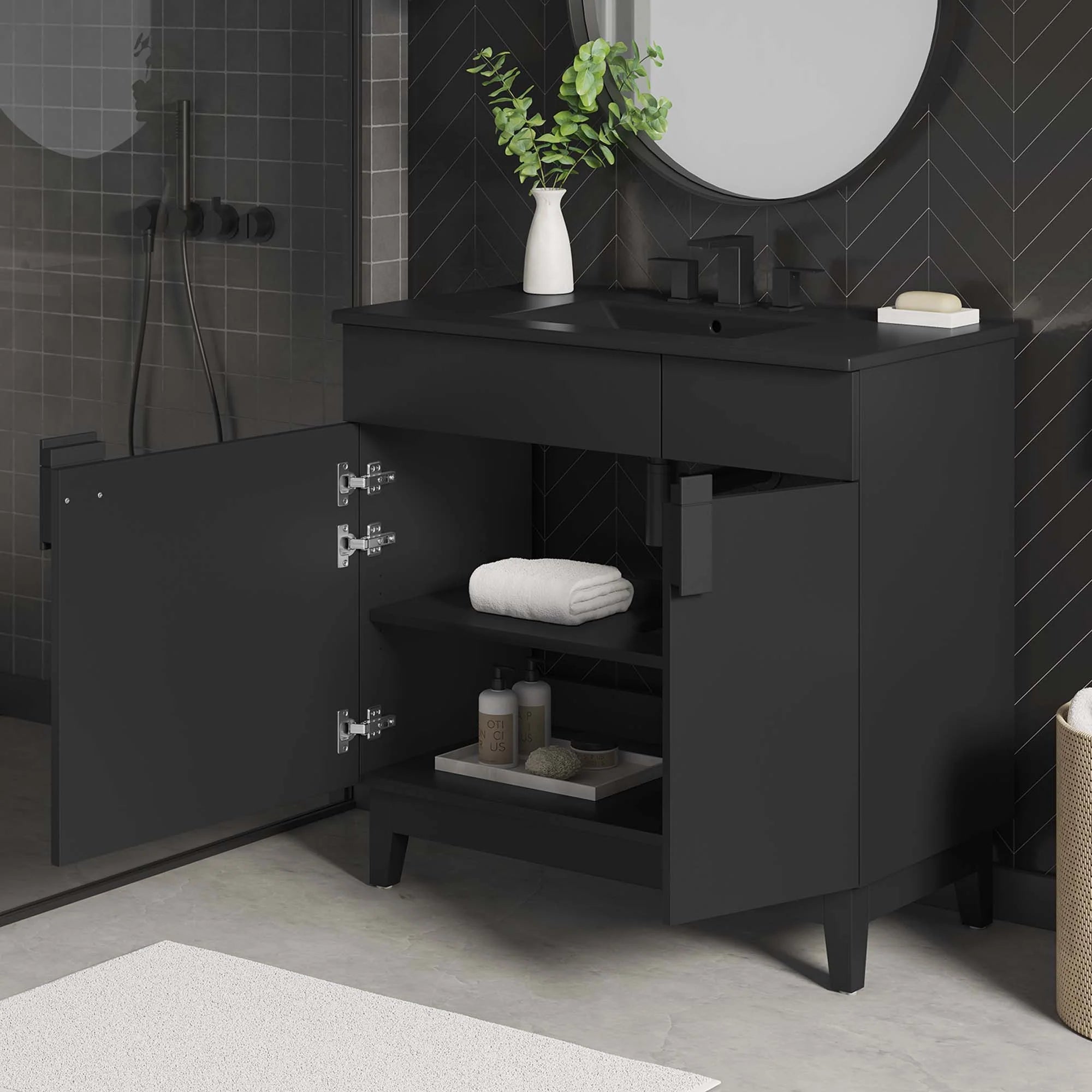 Lavabo de salle de bain Miles inclus