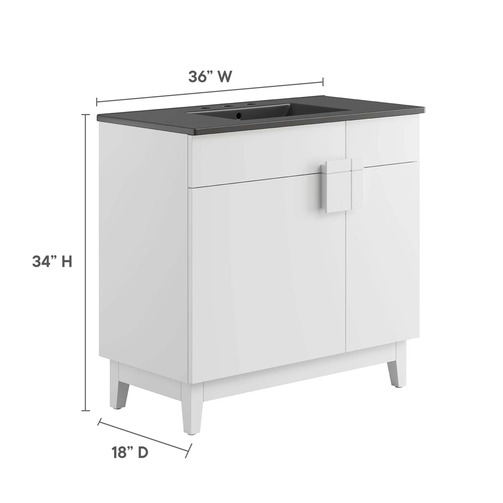 Lavabo de salle de bain Miles inclus