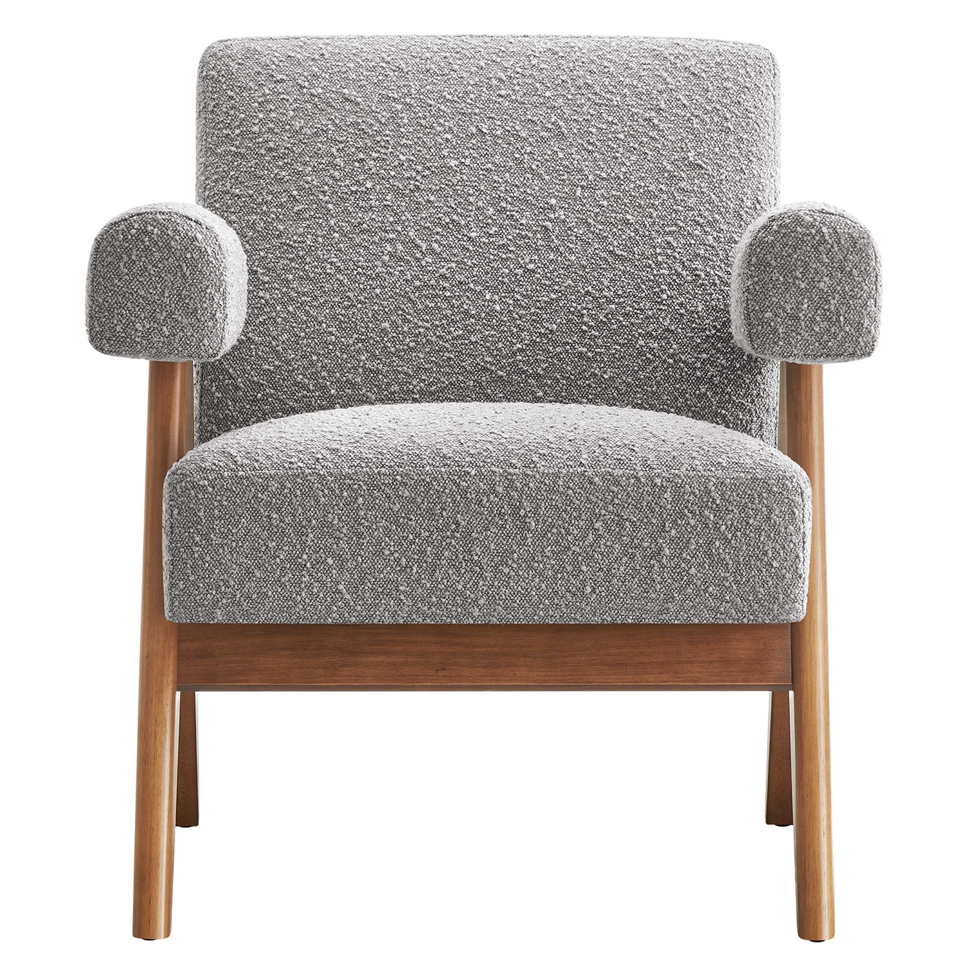 Fauteuil en tissu bouclé Lyra 