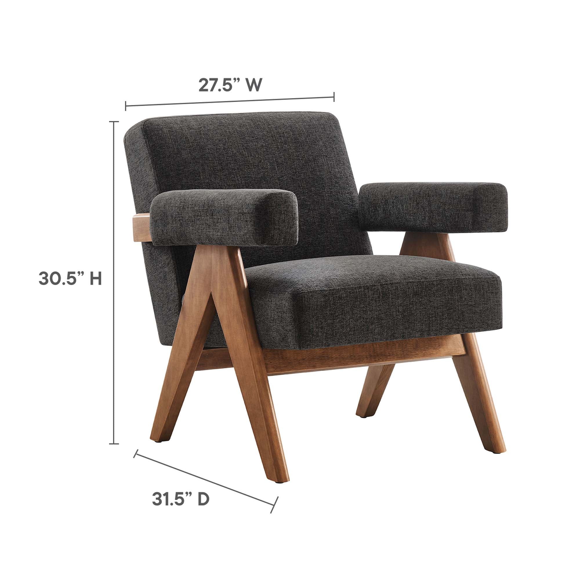 Fauteuil en tissu Lyra 