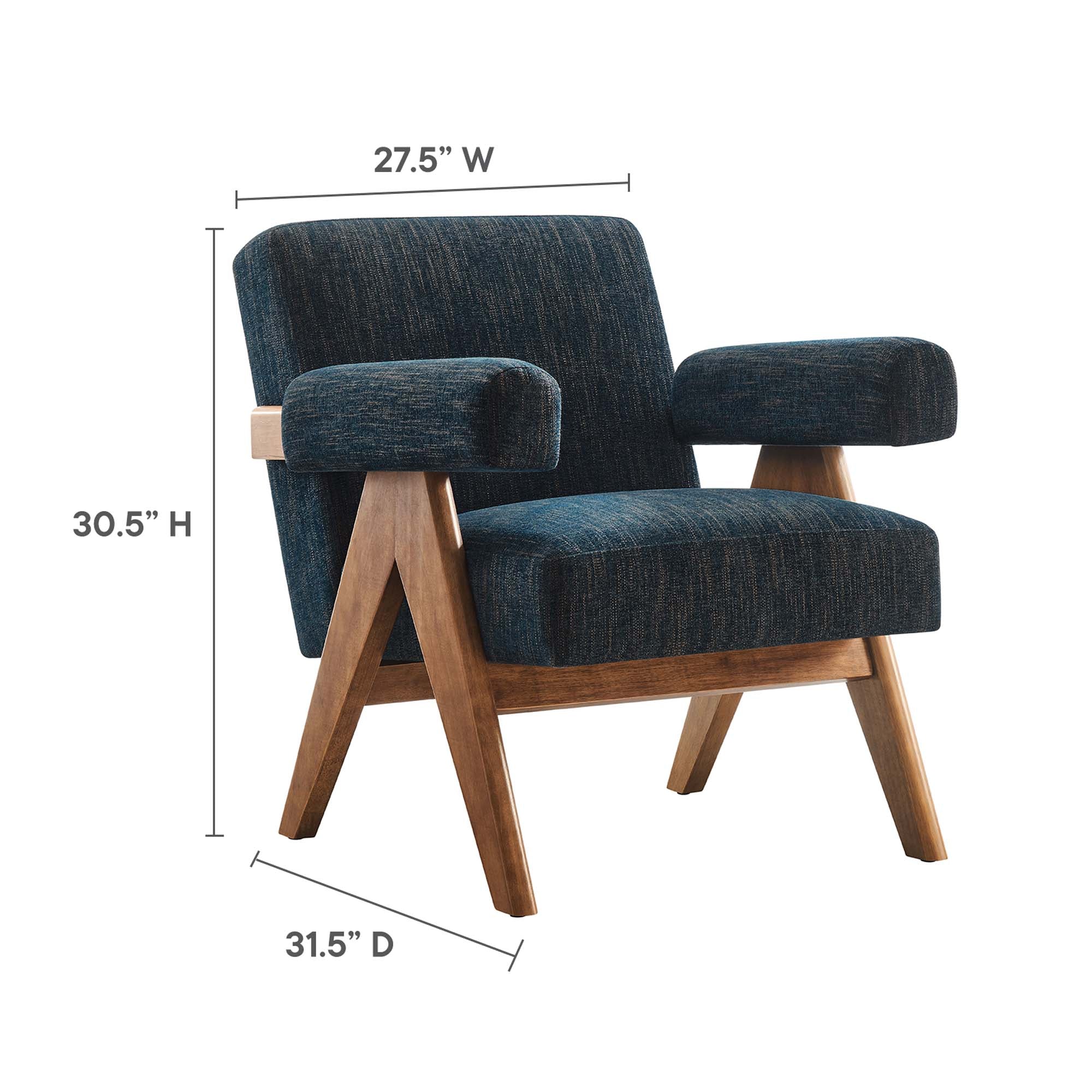 Fauteuil en tissu Lyra 