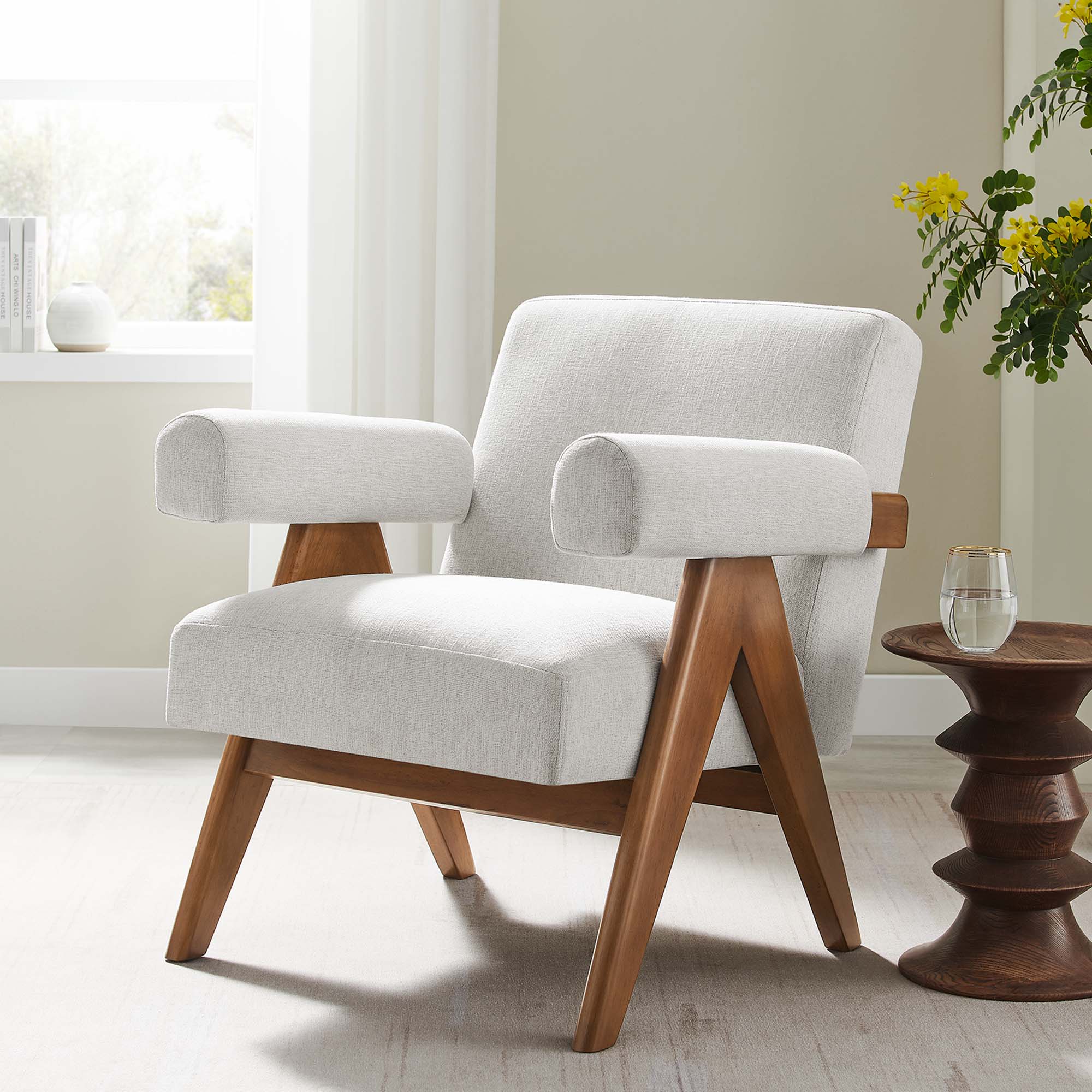 Fauteuil en tissu Lyra 