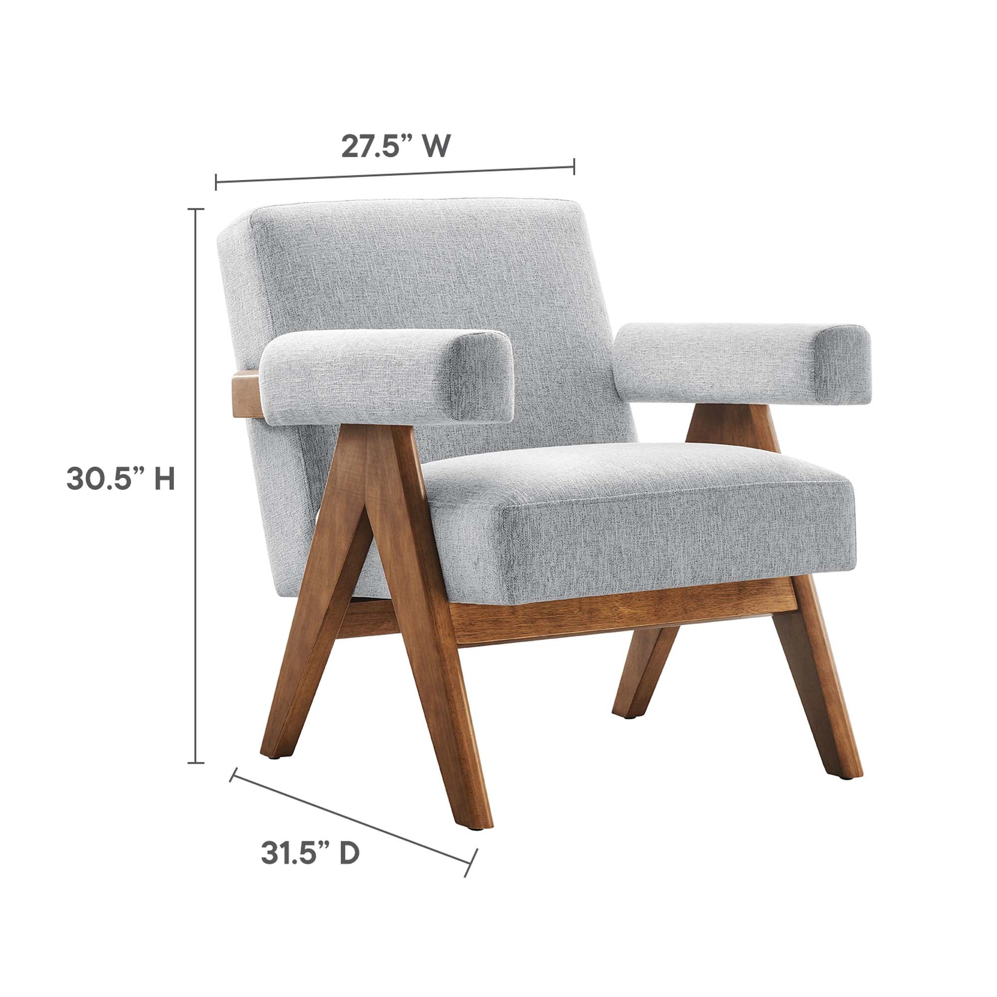 Fauteuil en tissu Lyra 