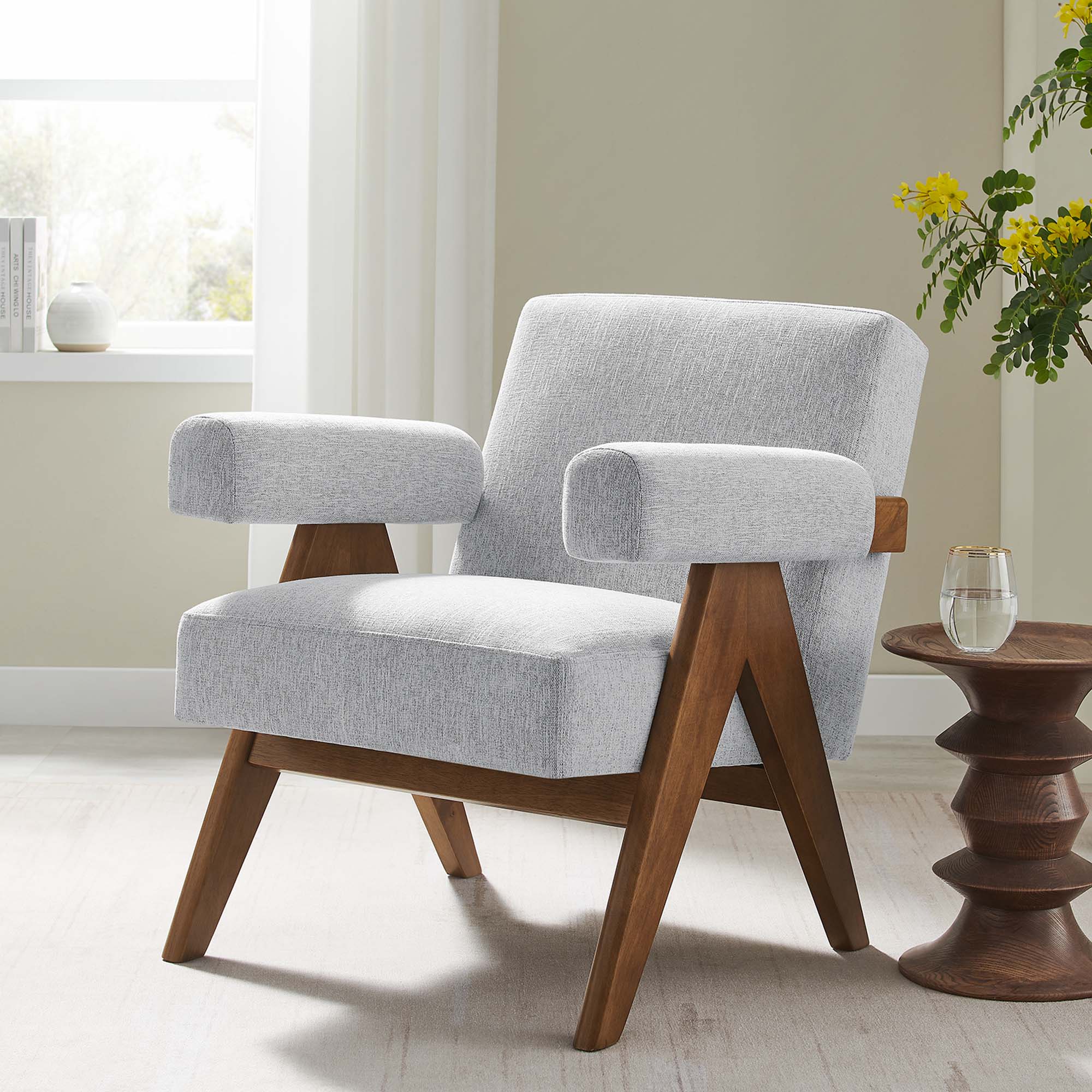 Fauteuil en tissu Lyra 