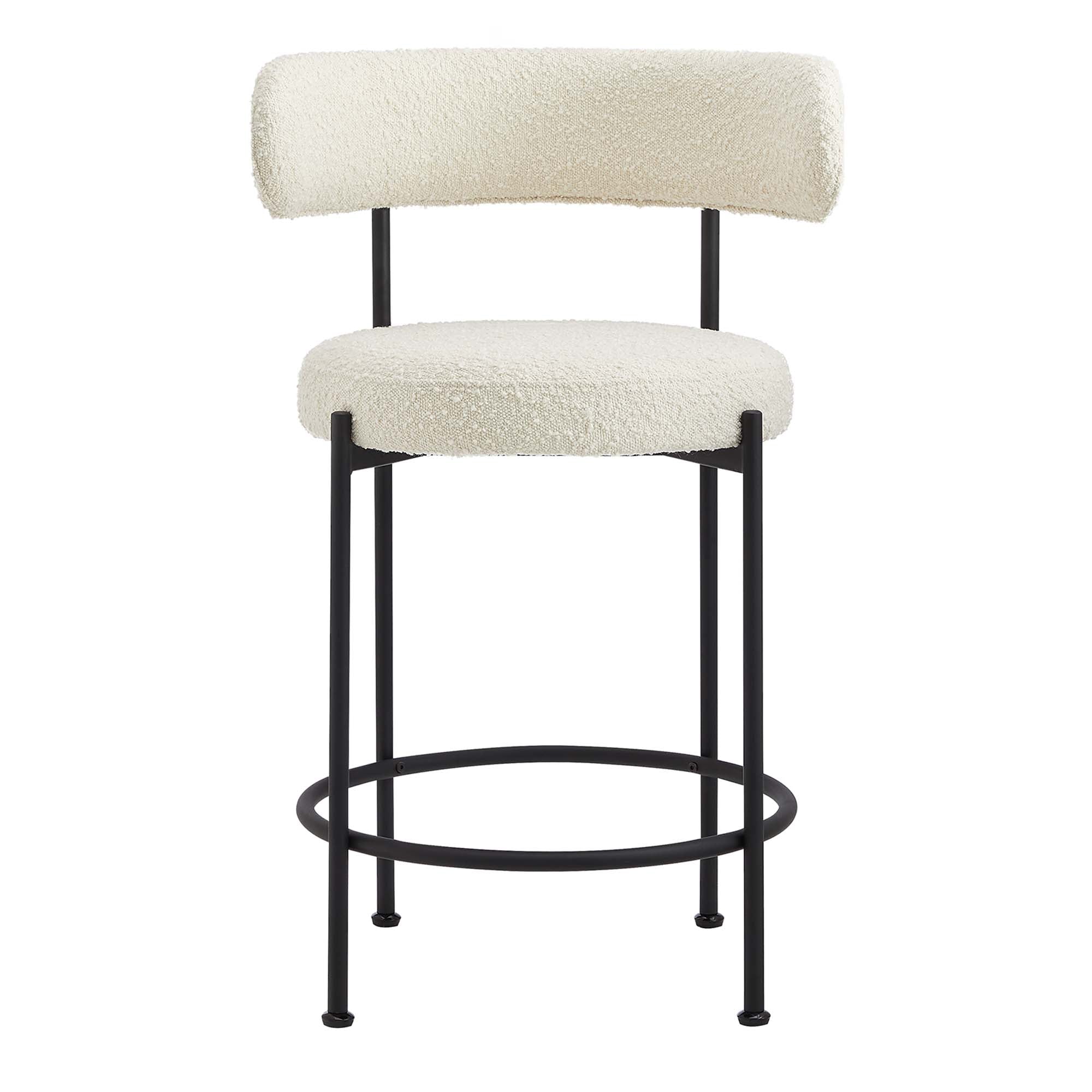 Albie Boucle Fabric Counter Stools Set of 2