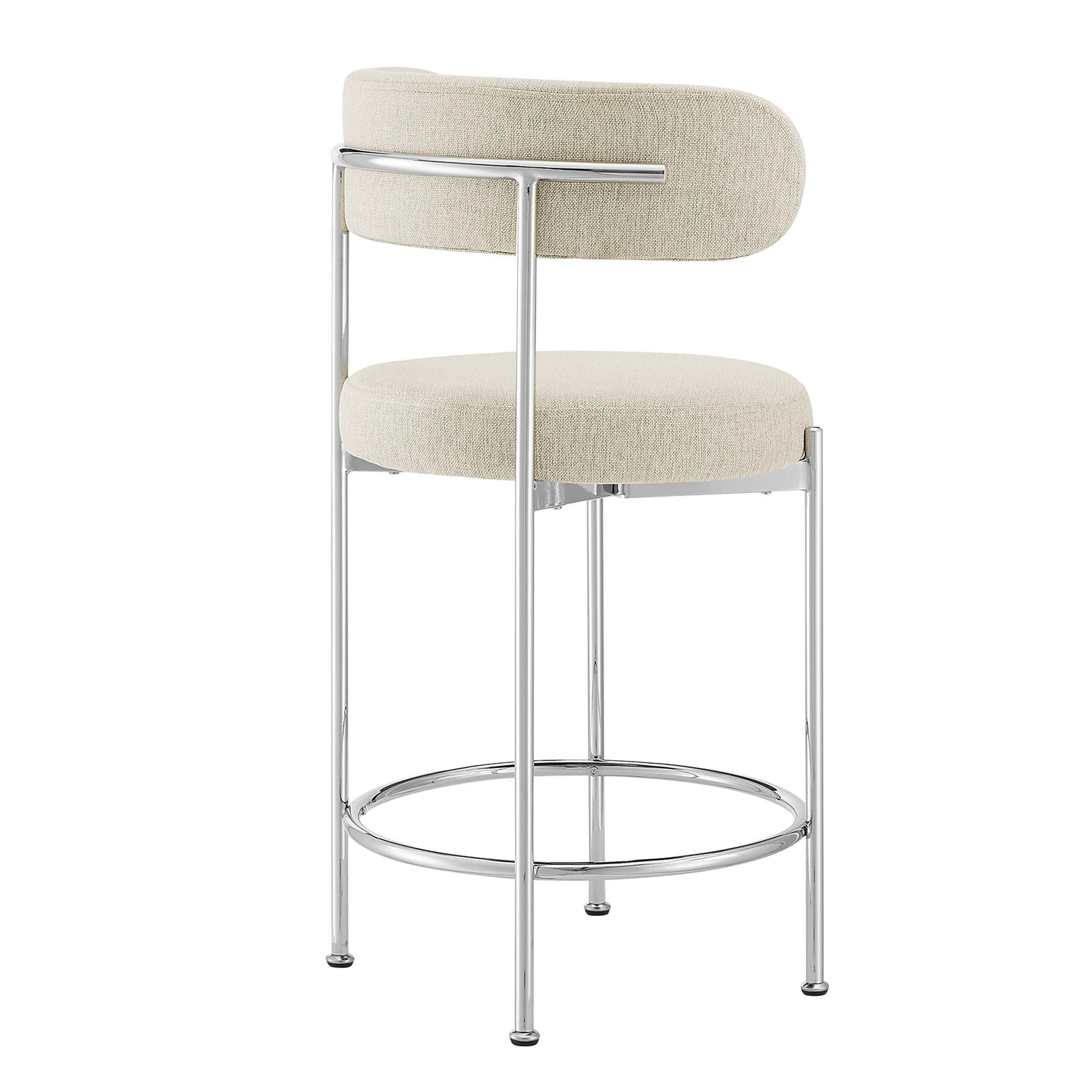 Albie Fabric Bar Stools - Set of 2