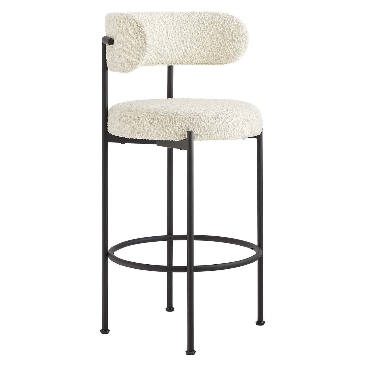 Libera Inesse Boucle Ivory Counter Stool