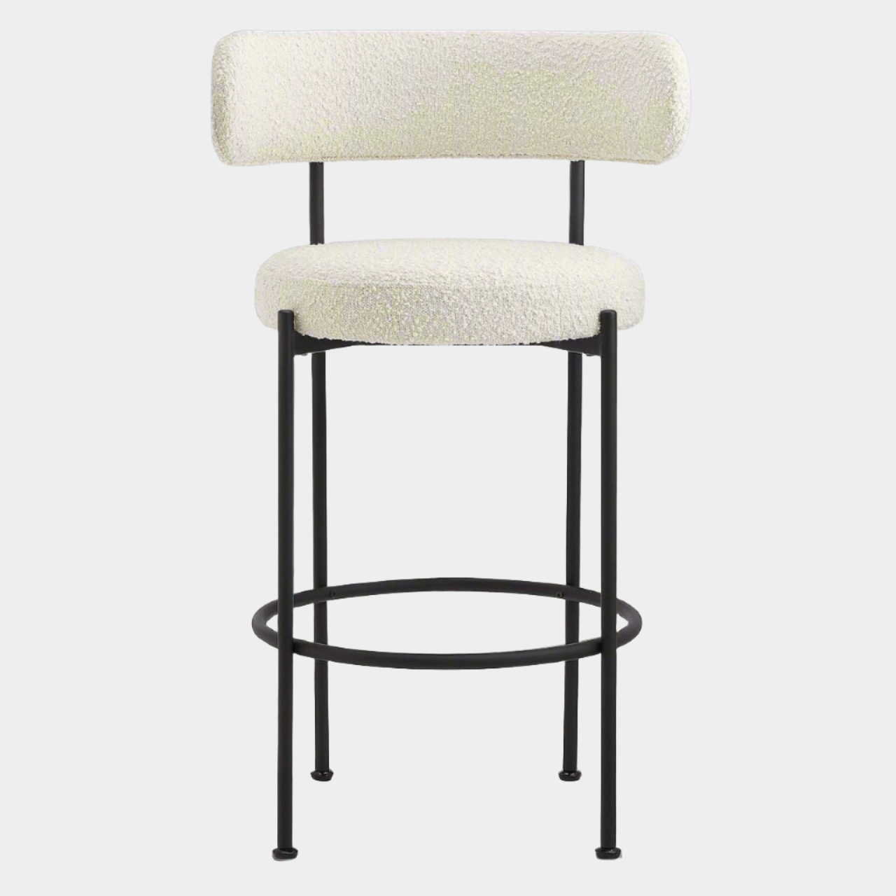 Libera Inesse Boucle Ivory Counter Stool