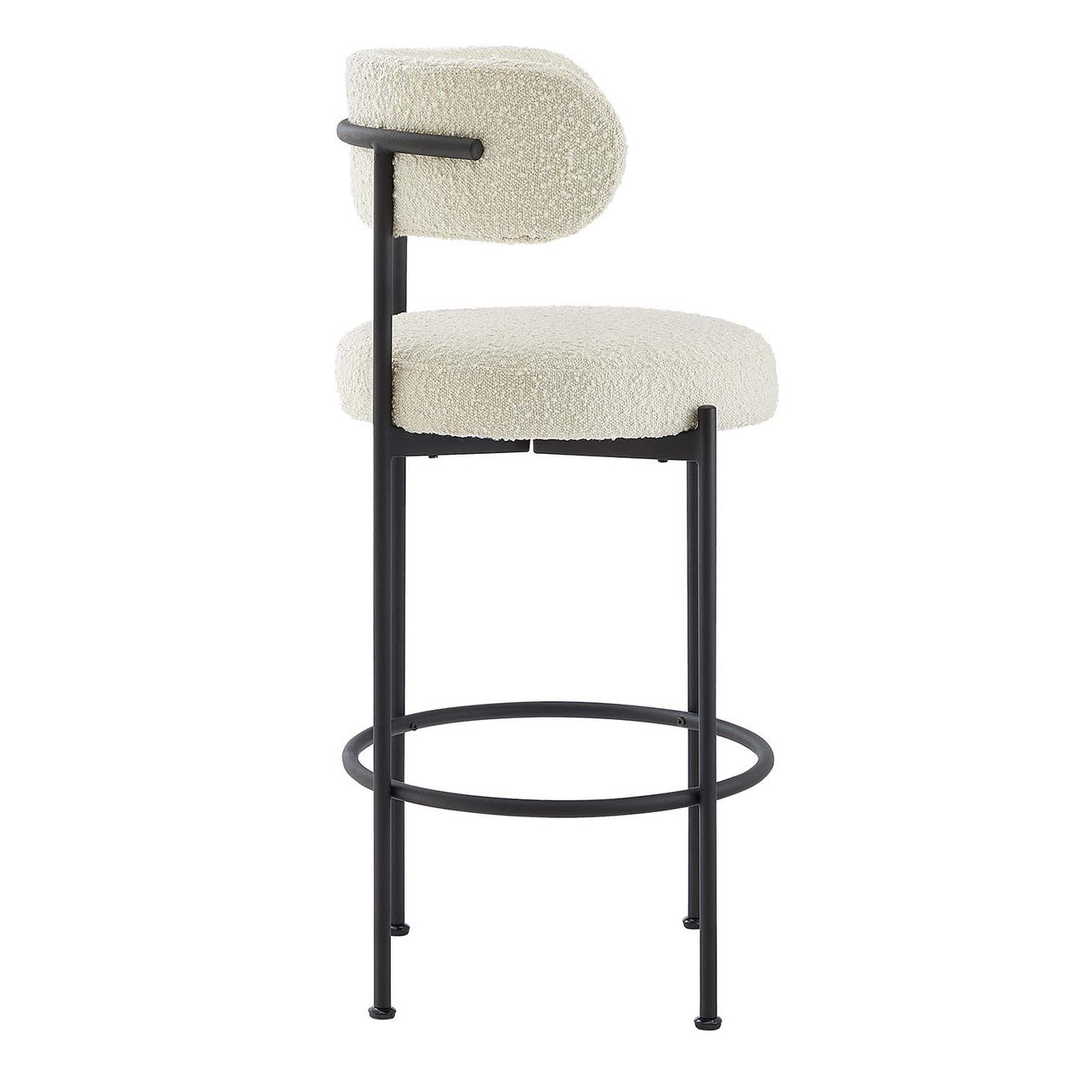 Libera Inesse Boucle Ivory Counter Stool