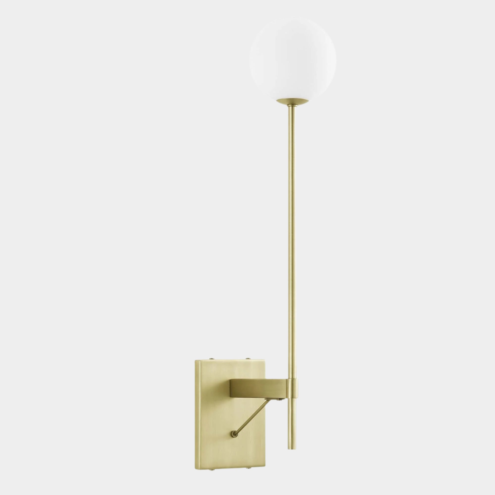 Riva White Globe Wall Sconce