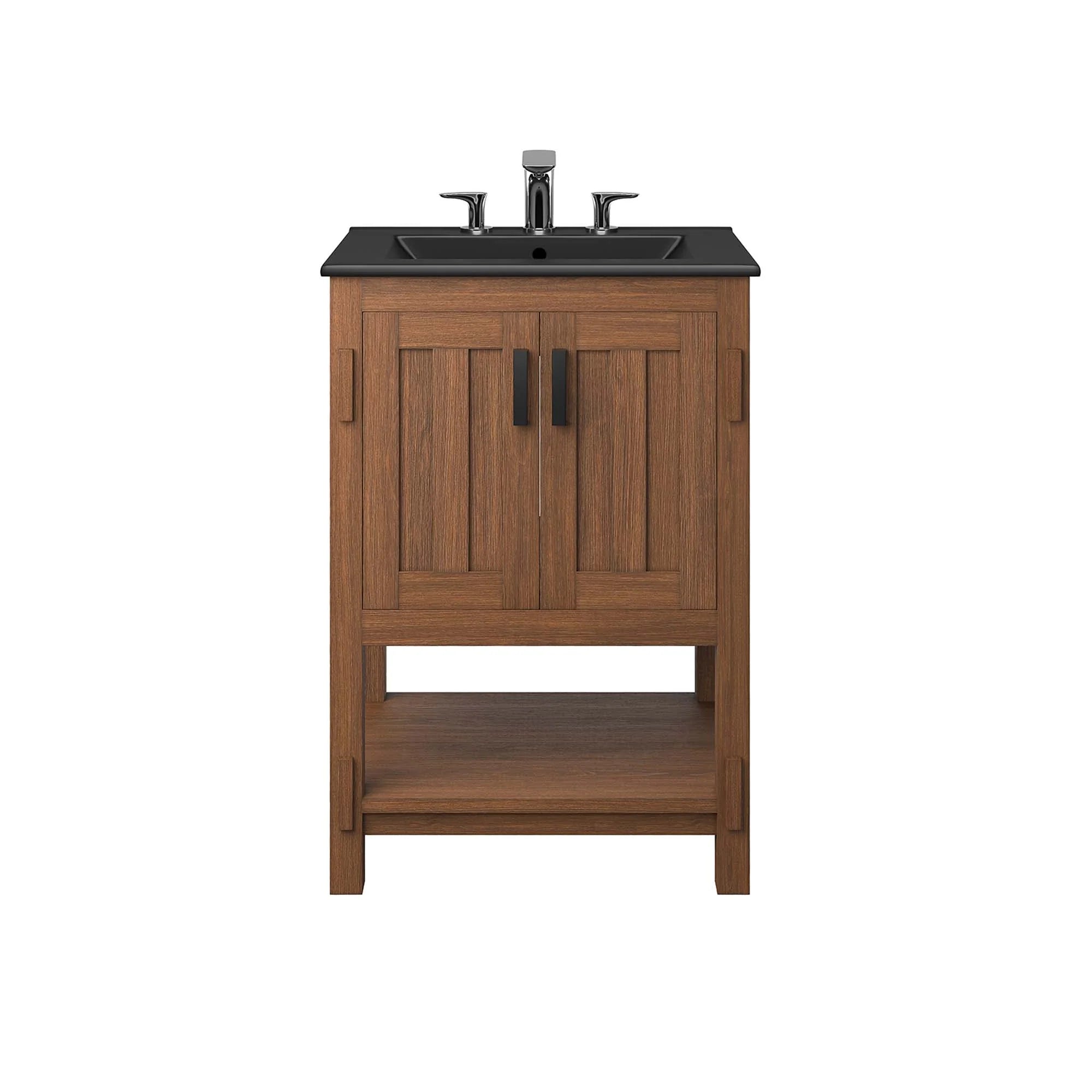 Ashlyn Wood Bathroom Vanity Basin Included