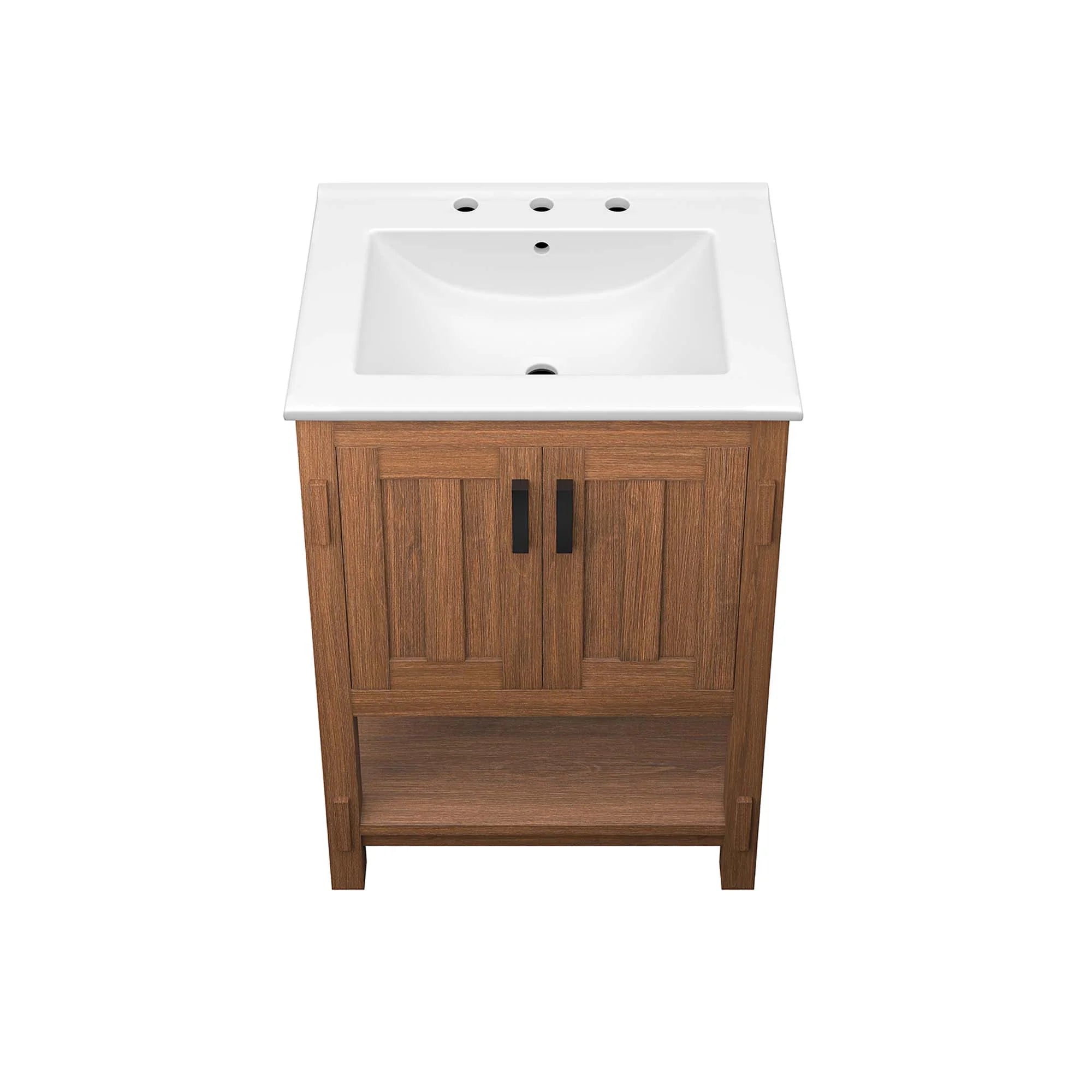 Ashlyn Wood Bathroom Vanity Basin Included