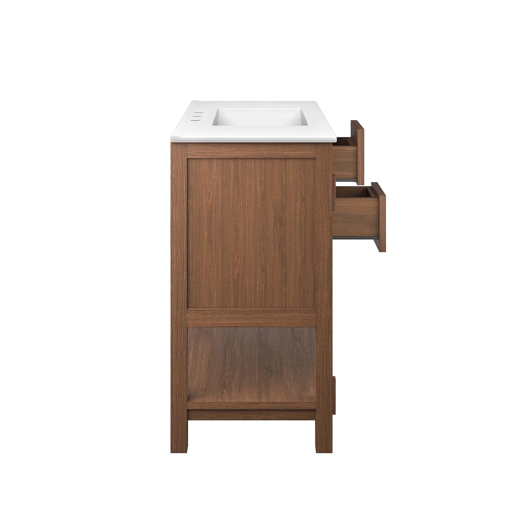 Ashlyn Wood Bathroom Vanity Basin Included