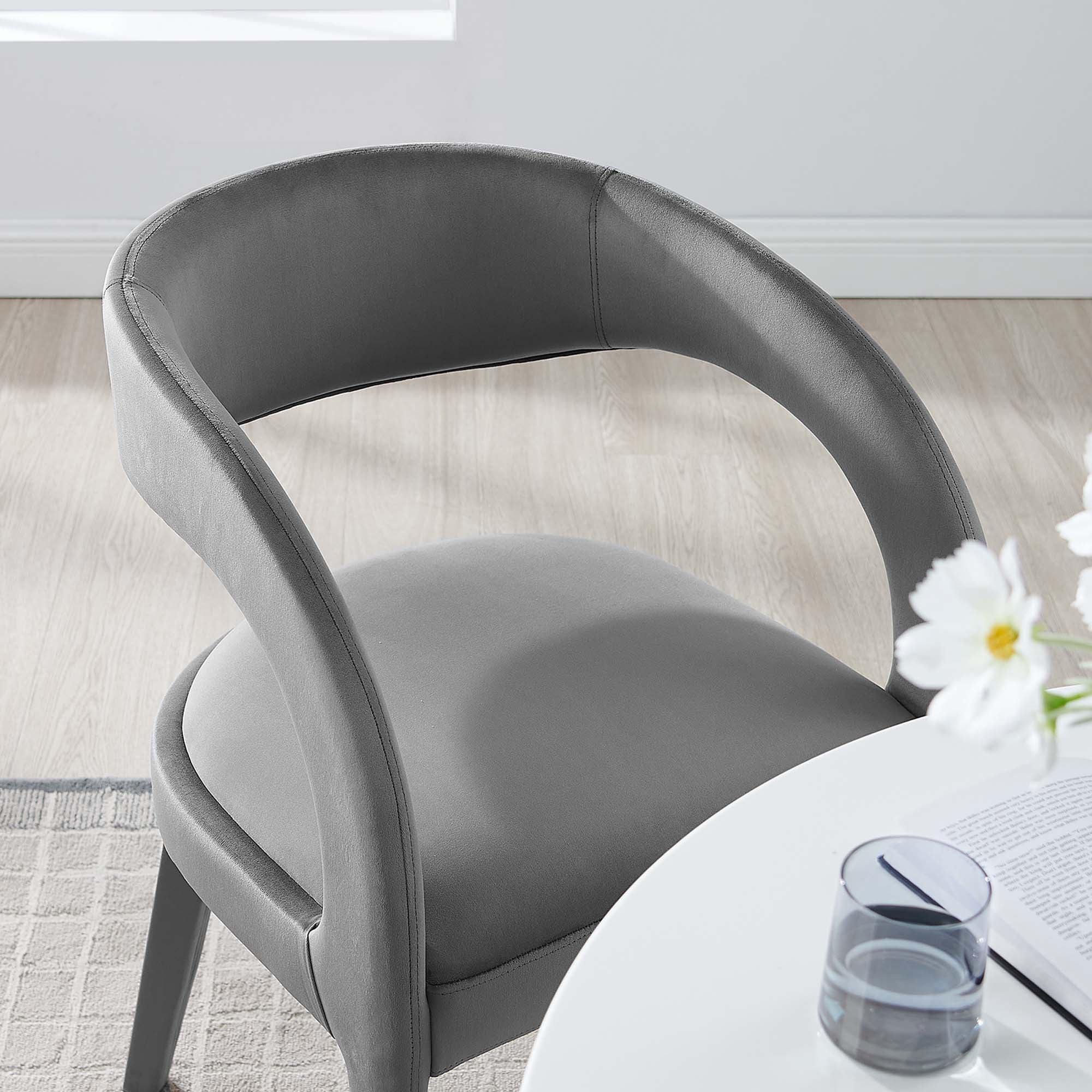 Pinnacle Performance Velvet Dining Chair Set of Two