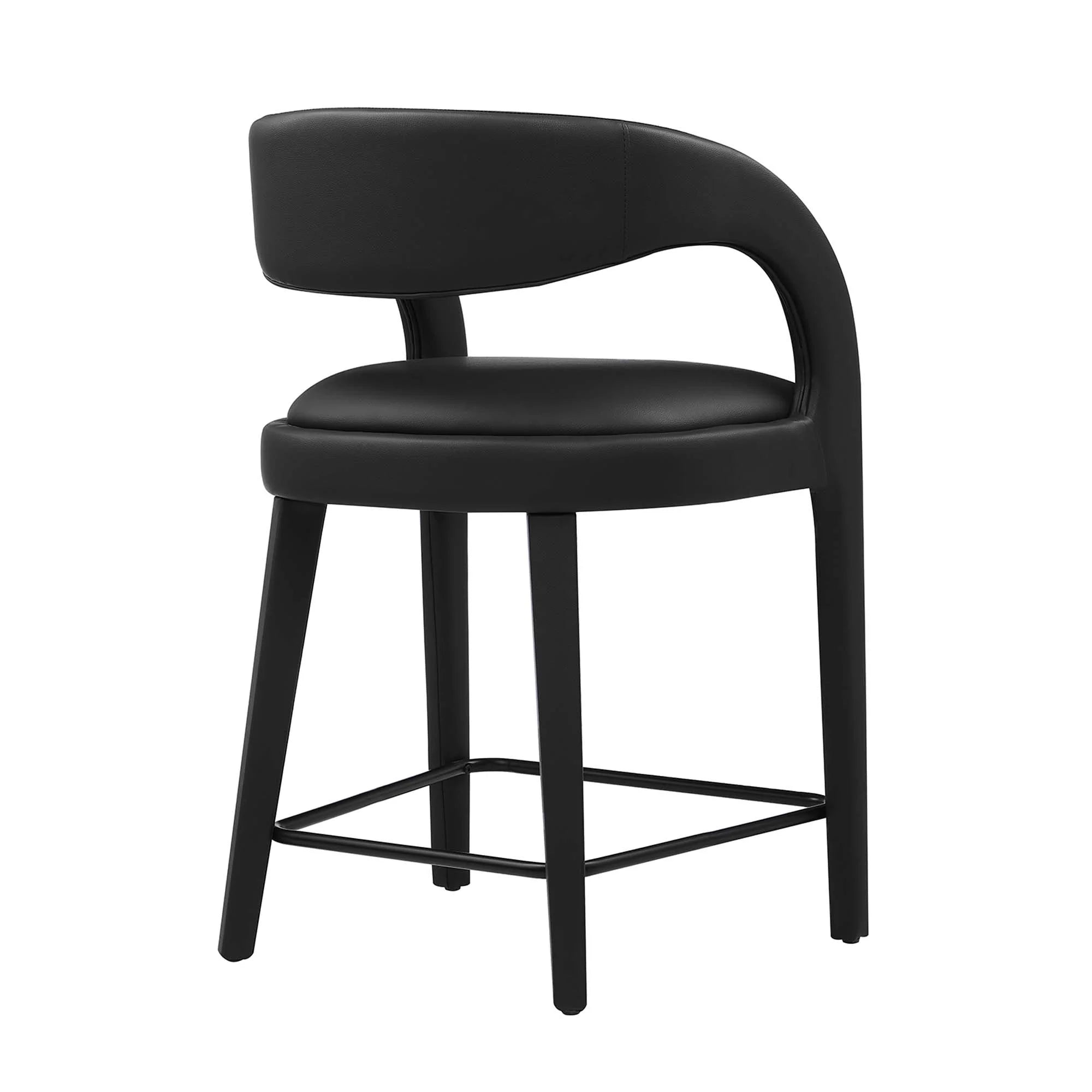 Pinnacle Vegan Leather Counter Stool Set of Two