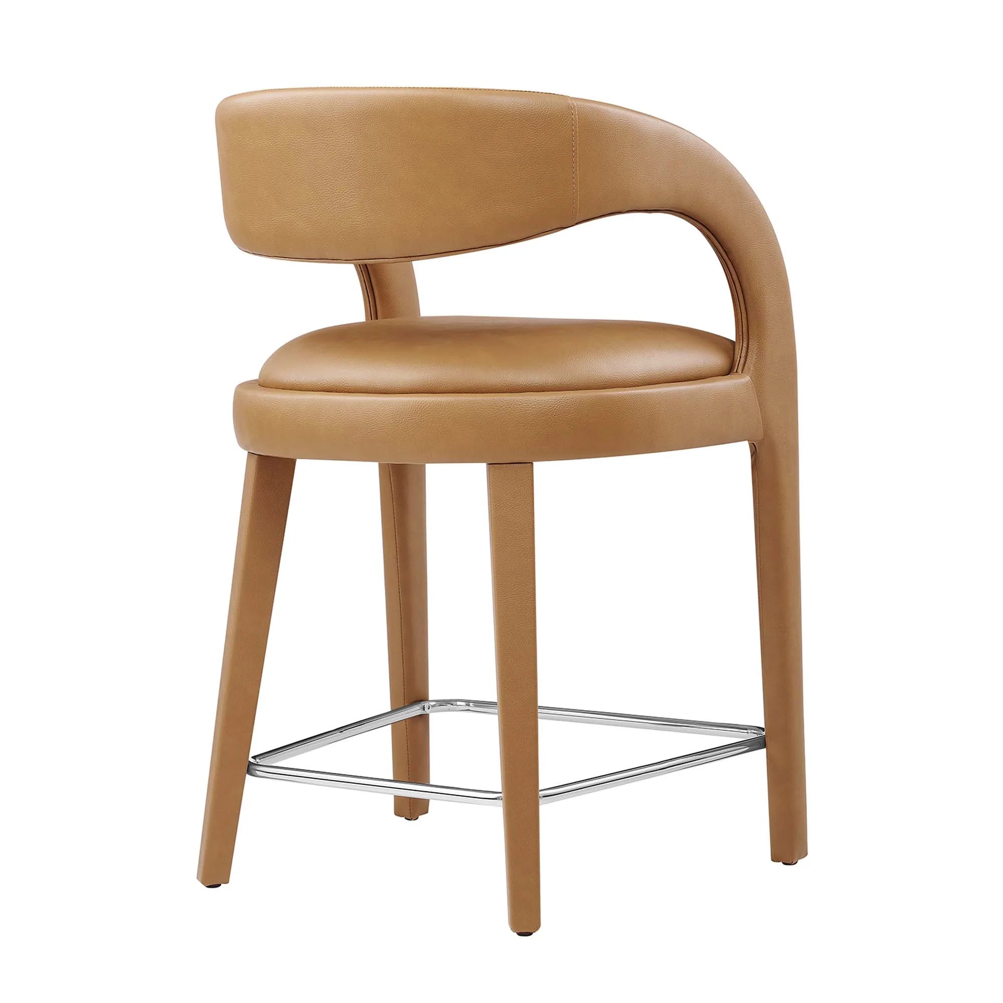 Pinnacle Vegan Leather Counter Stool Set of Two