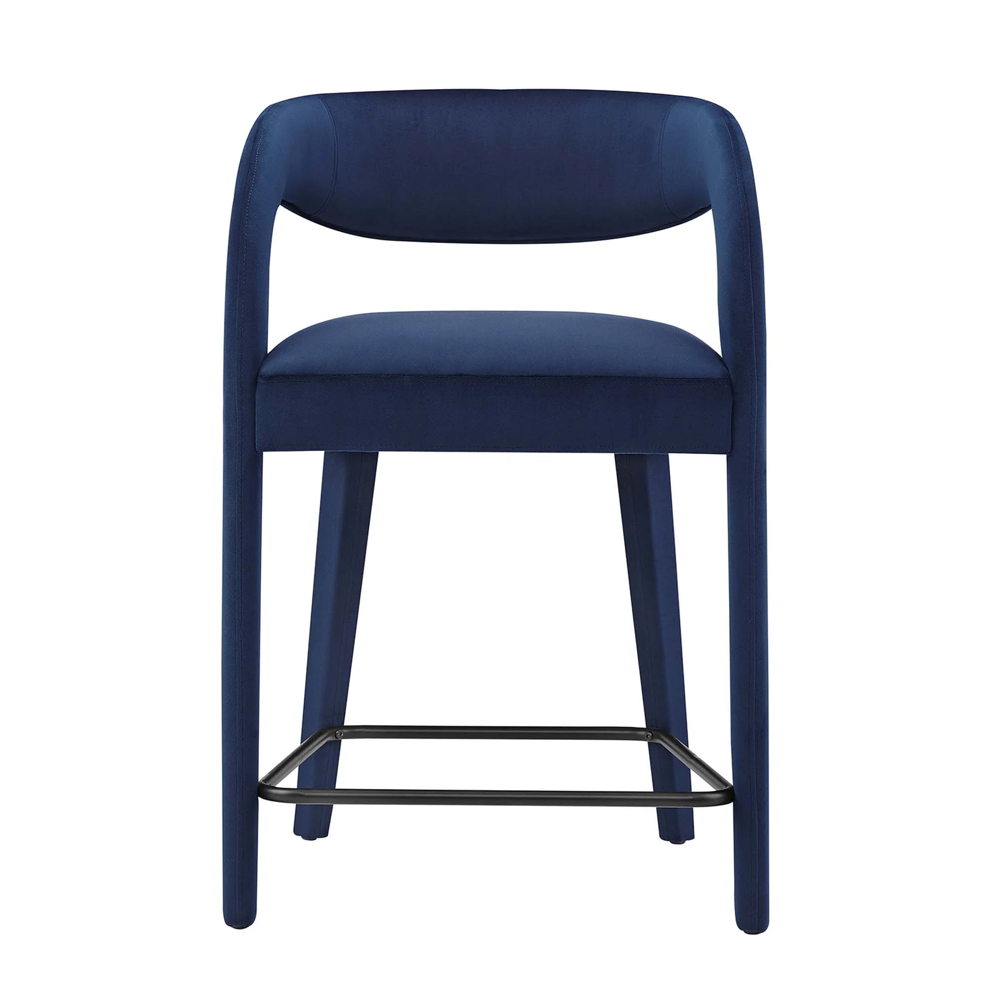 Pinnacle Performance Velvet Counter Stool Set of Two