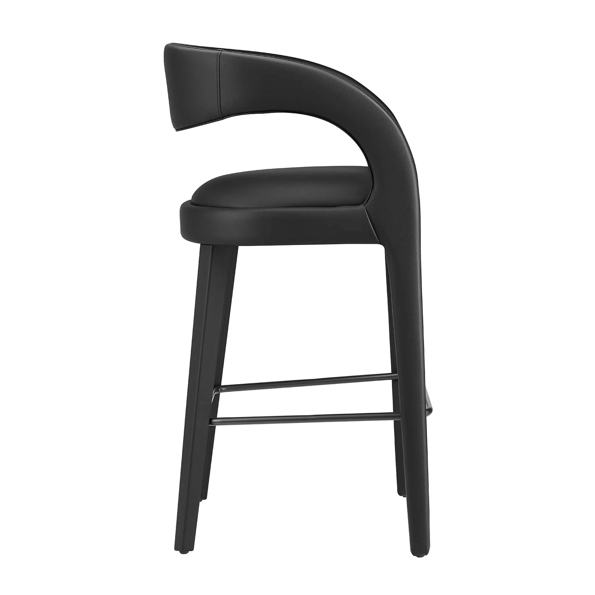 Pinnacle Vegan Leather Bar Stool Set of Two