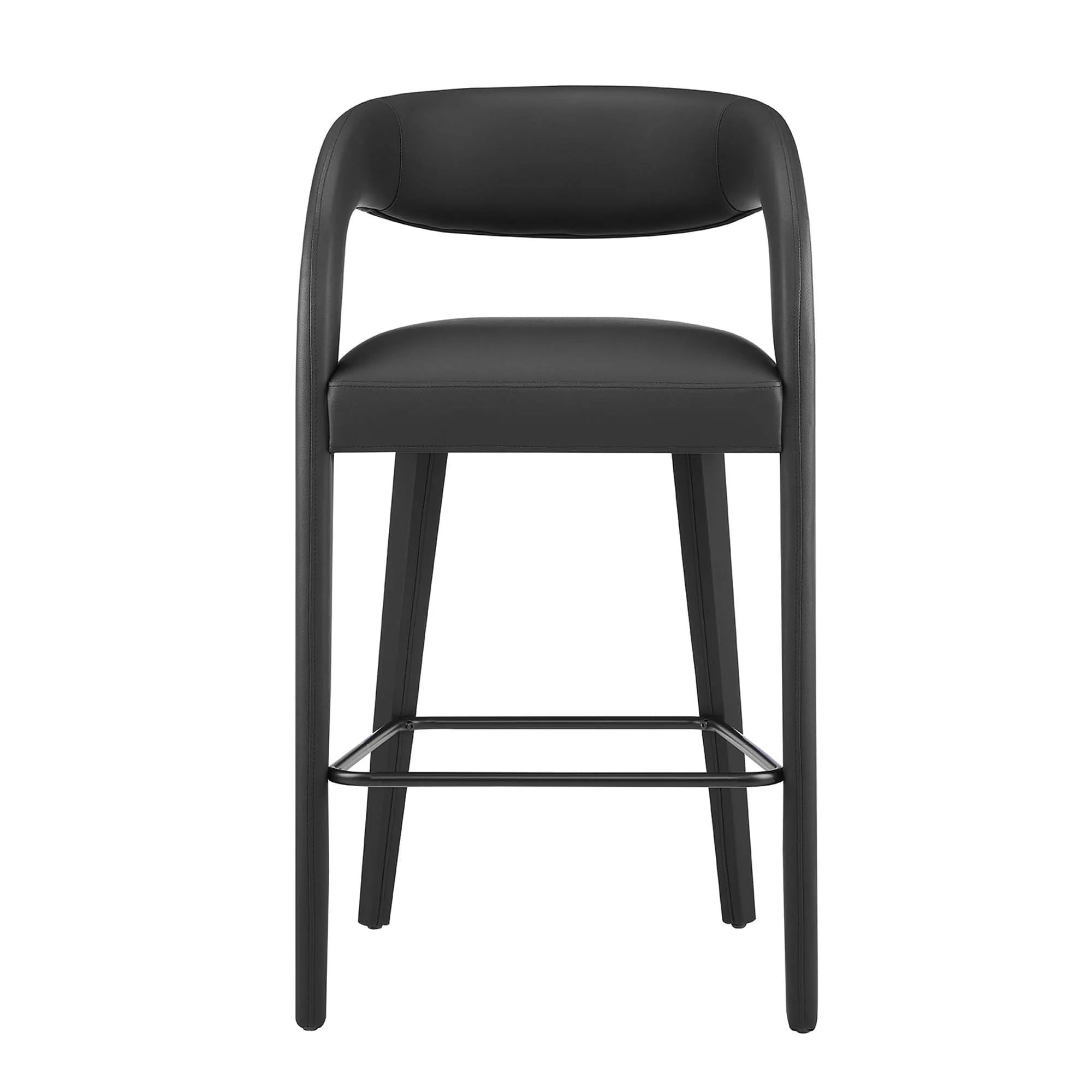 Pinnacle Vegan Leather Bar Stool Set of Two