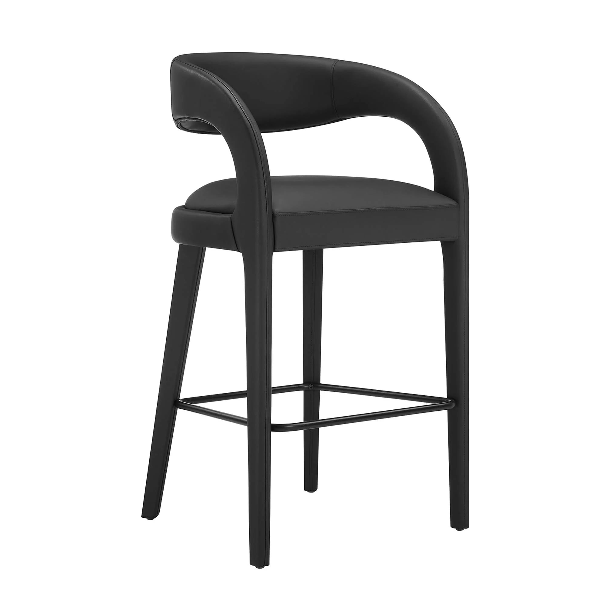 Pinnacle Vegan Leather Bar Stool Set of Two