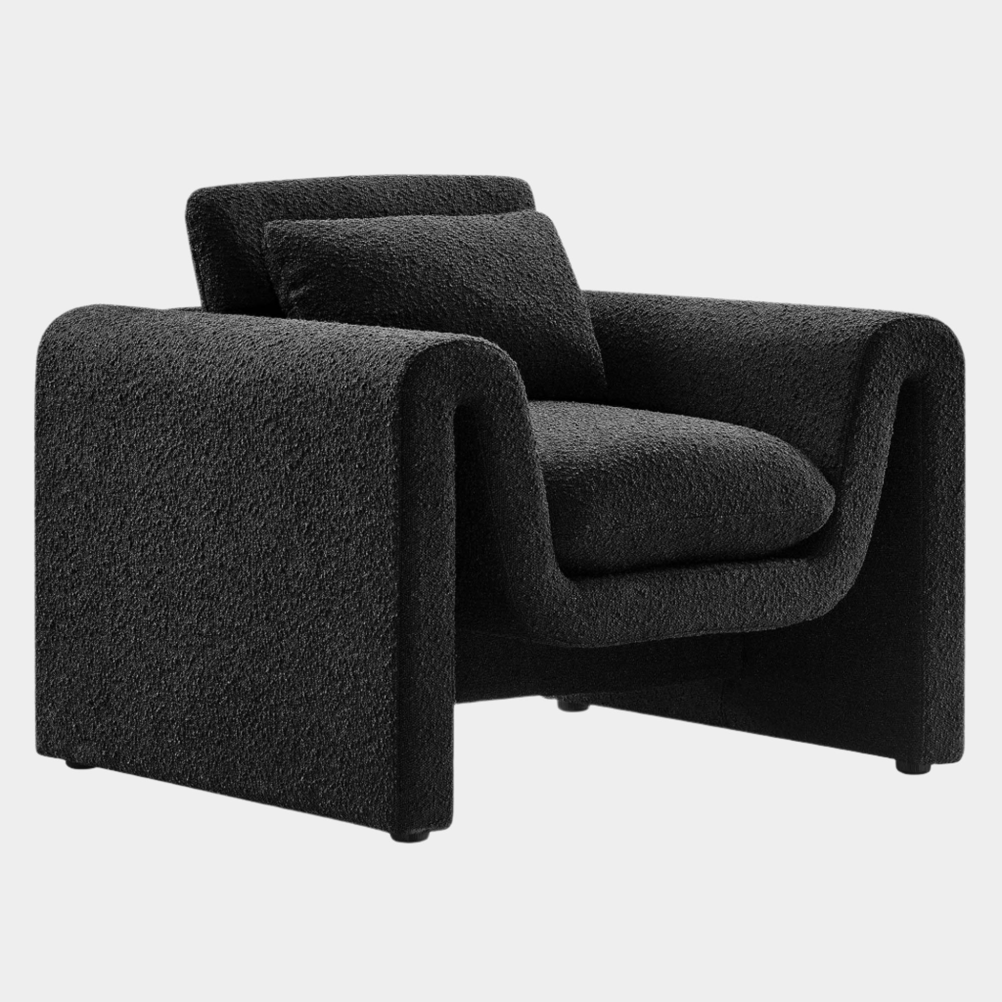 Waverly Boucle Upholstered Armchair