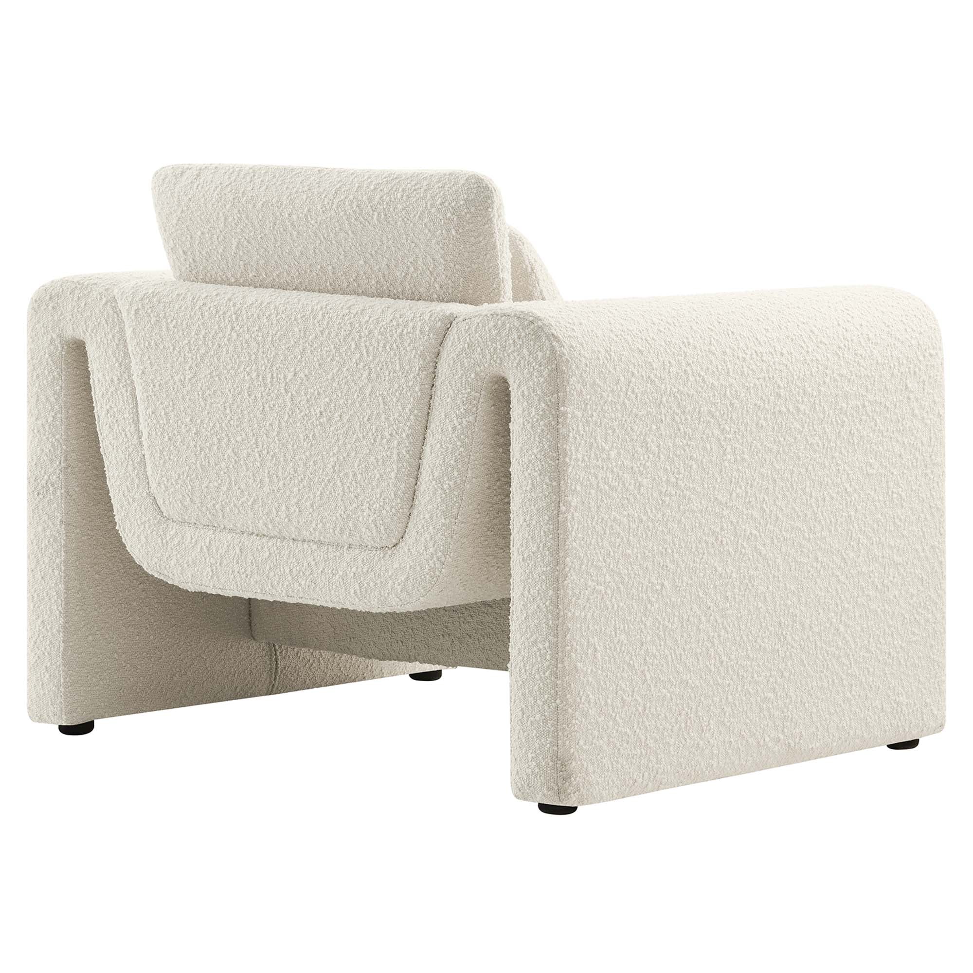 Waverly Boucle Upholstered Armchair