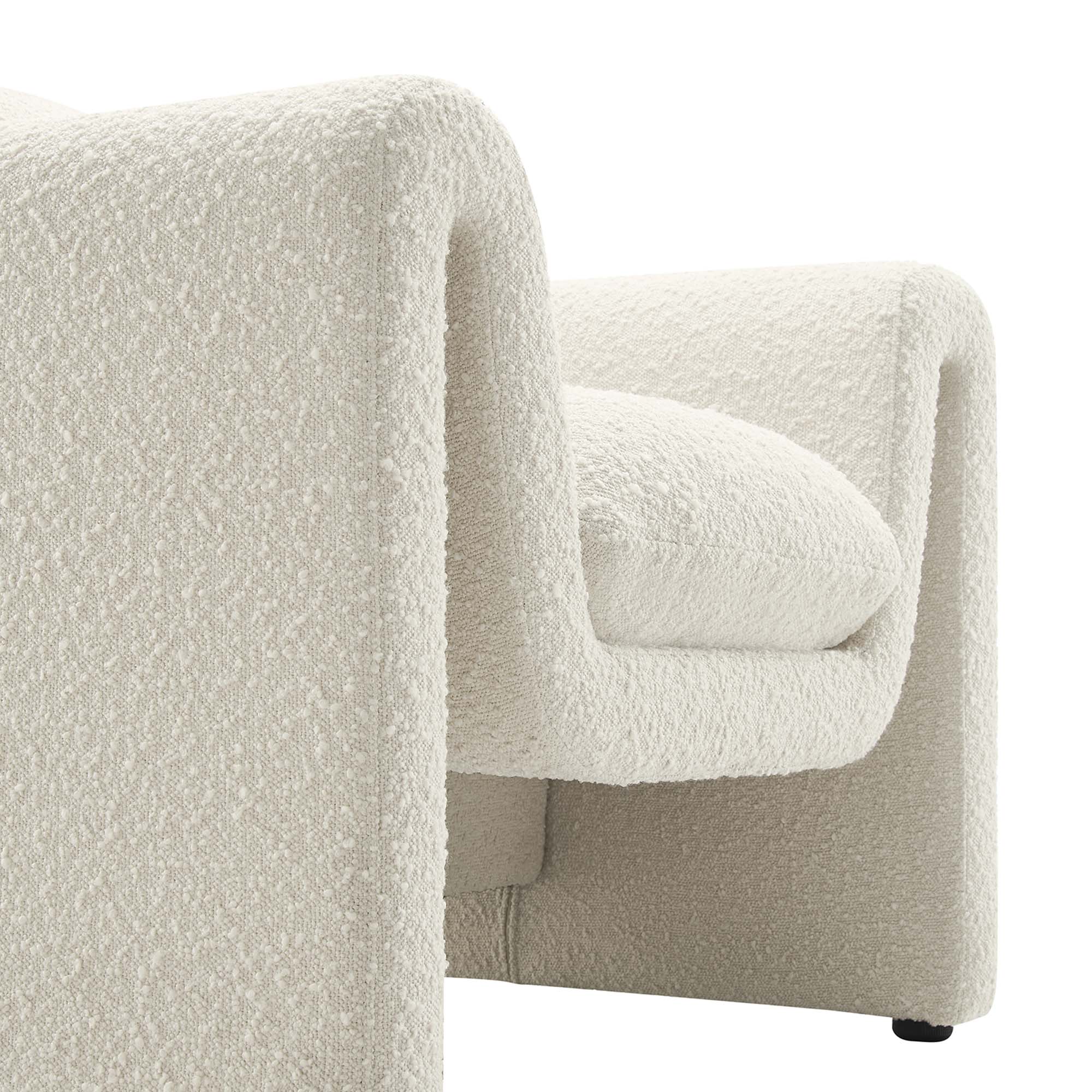 Waverly Boucle Upholstered Armchair