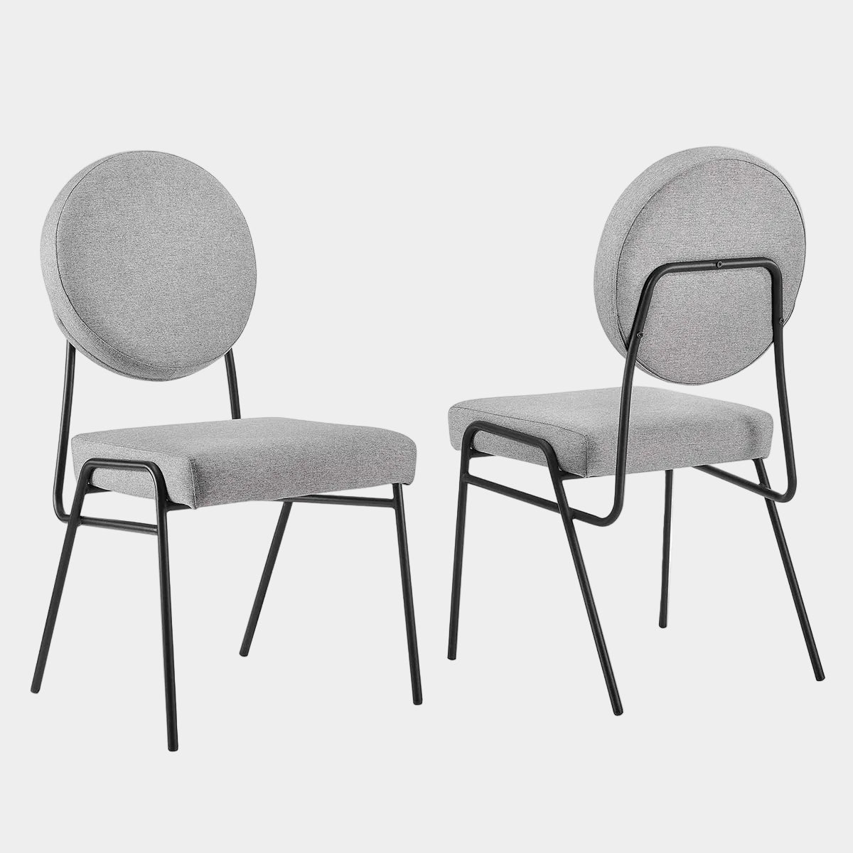 Craft Upholstered Fabric Dining Side Chairs Set of 2