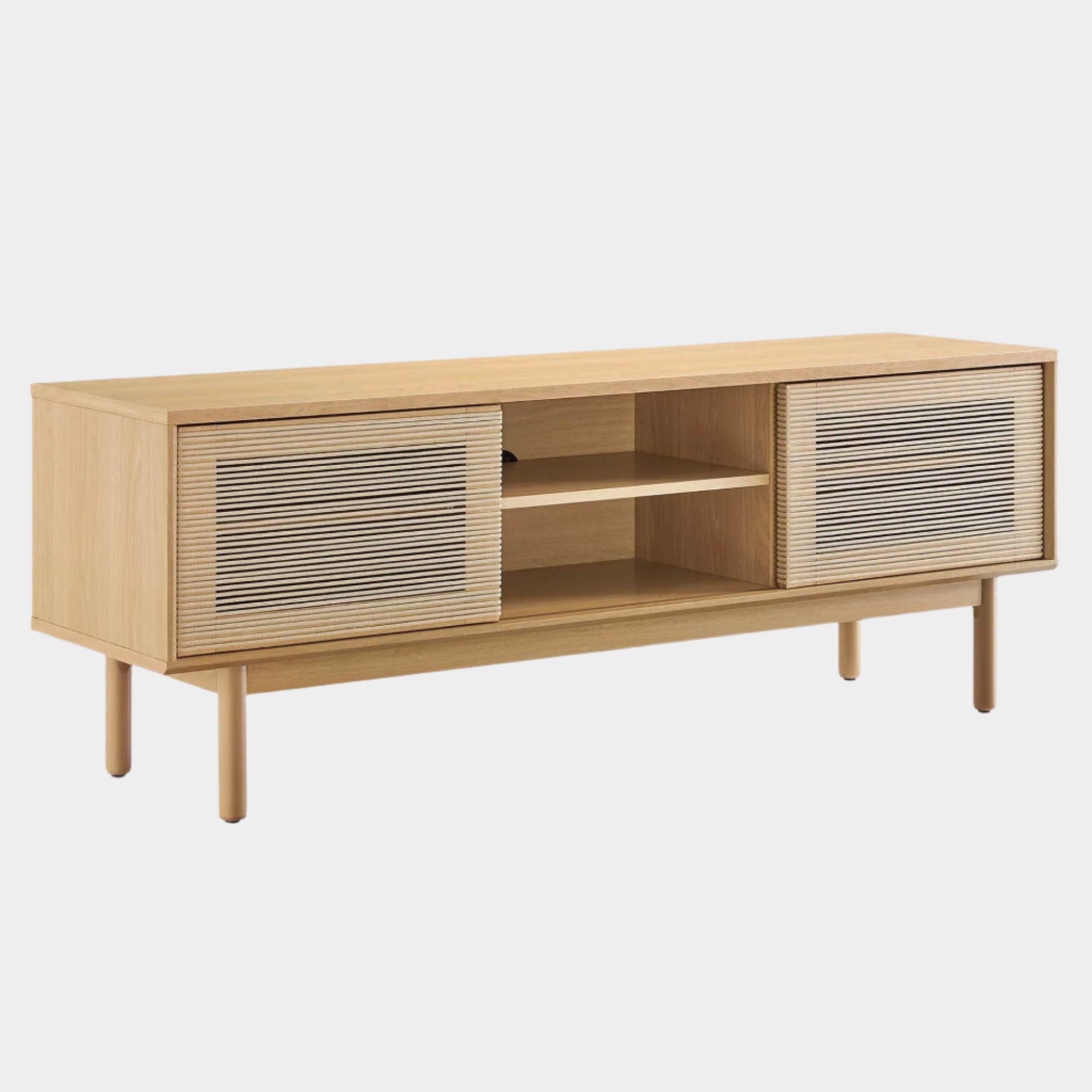 Milo 59" TV Stand in Oak Tan