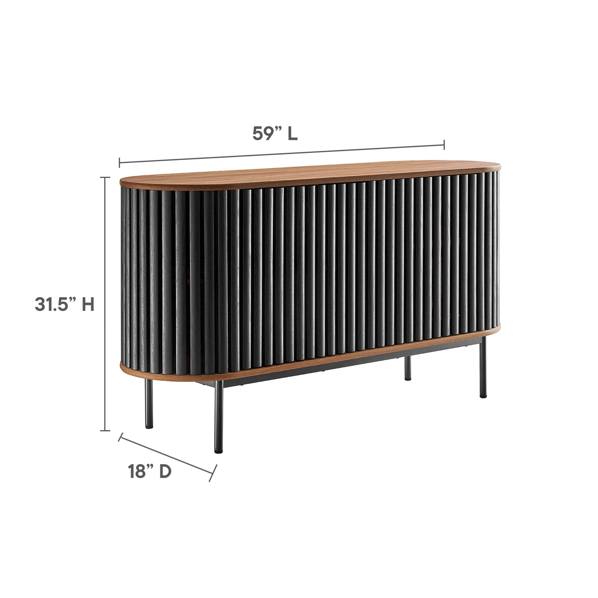 Fortitude 59” Oval Sideboard